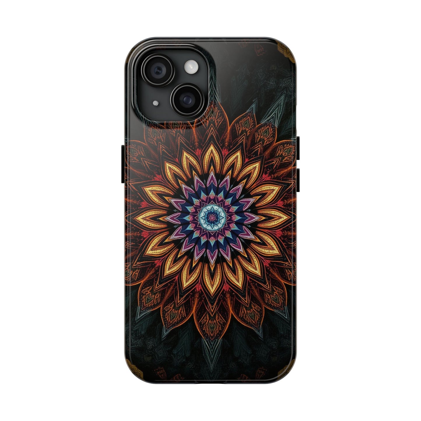 Mystic Mandala Tough Phone Case - Durable Protection with Artistic Design - for iPhone