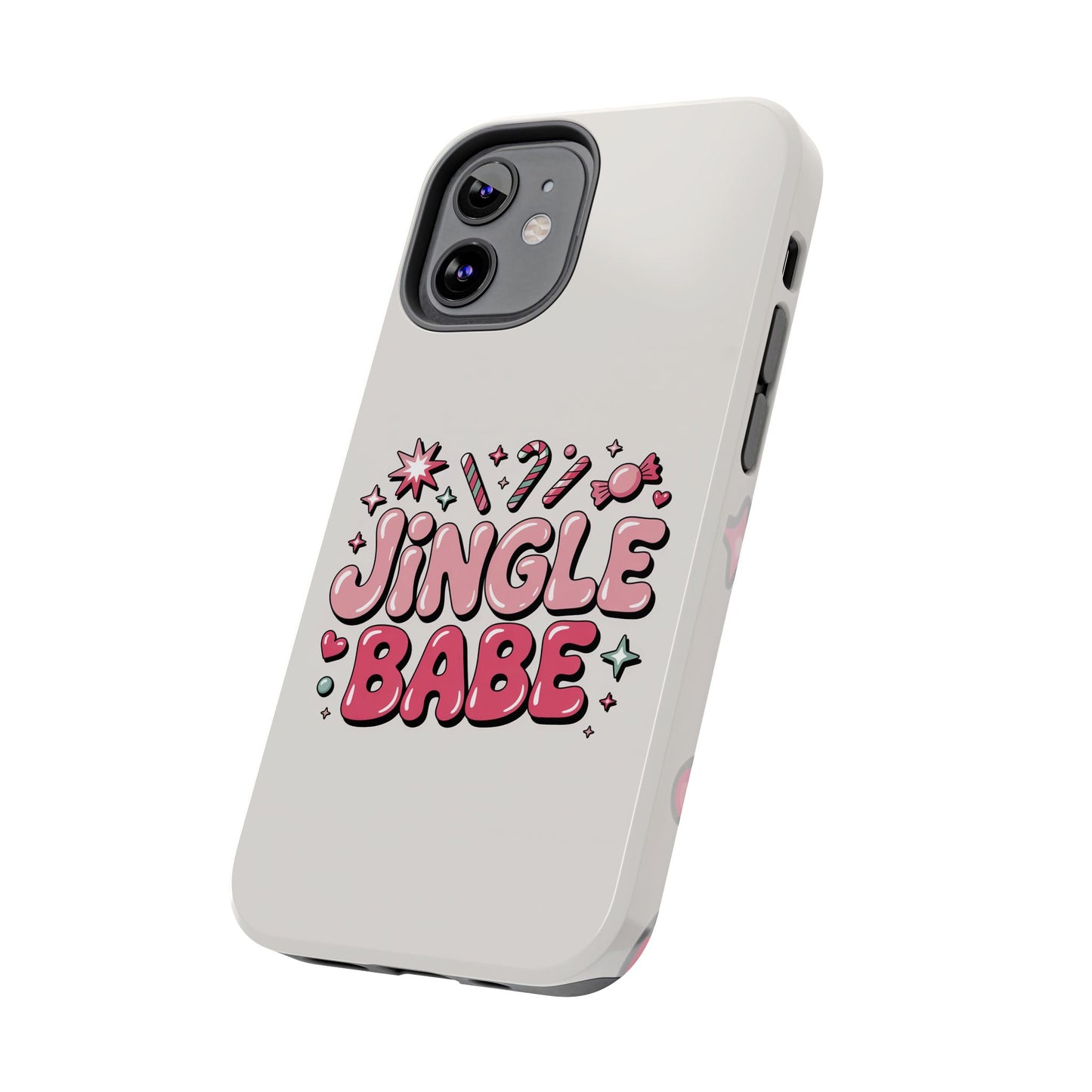 Jingle Babe Tough Phone Case - Festive Holiday Protection for Your iPhone