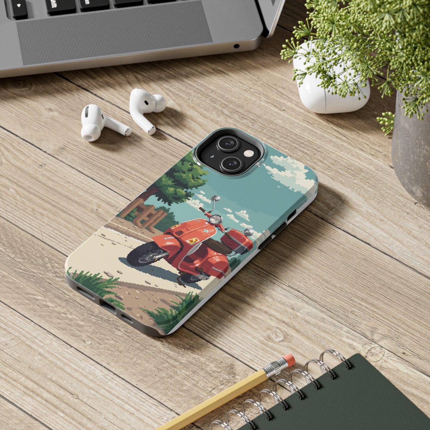 Retro Scooter Phone Case - Tough & Stylish Protection