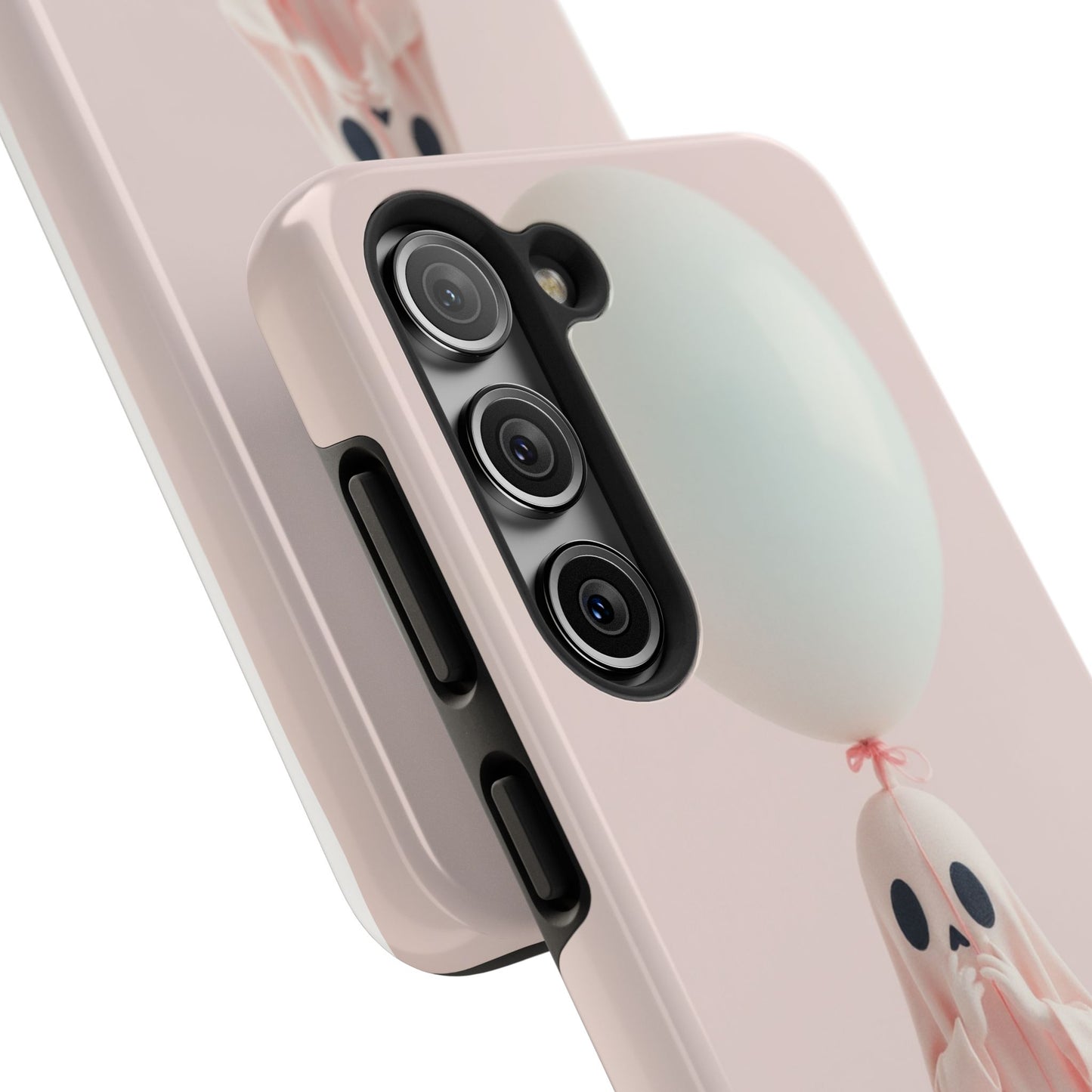 Cute Ghost Phone Case with Balloon - Tough Protection for Spooky Vibes