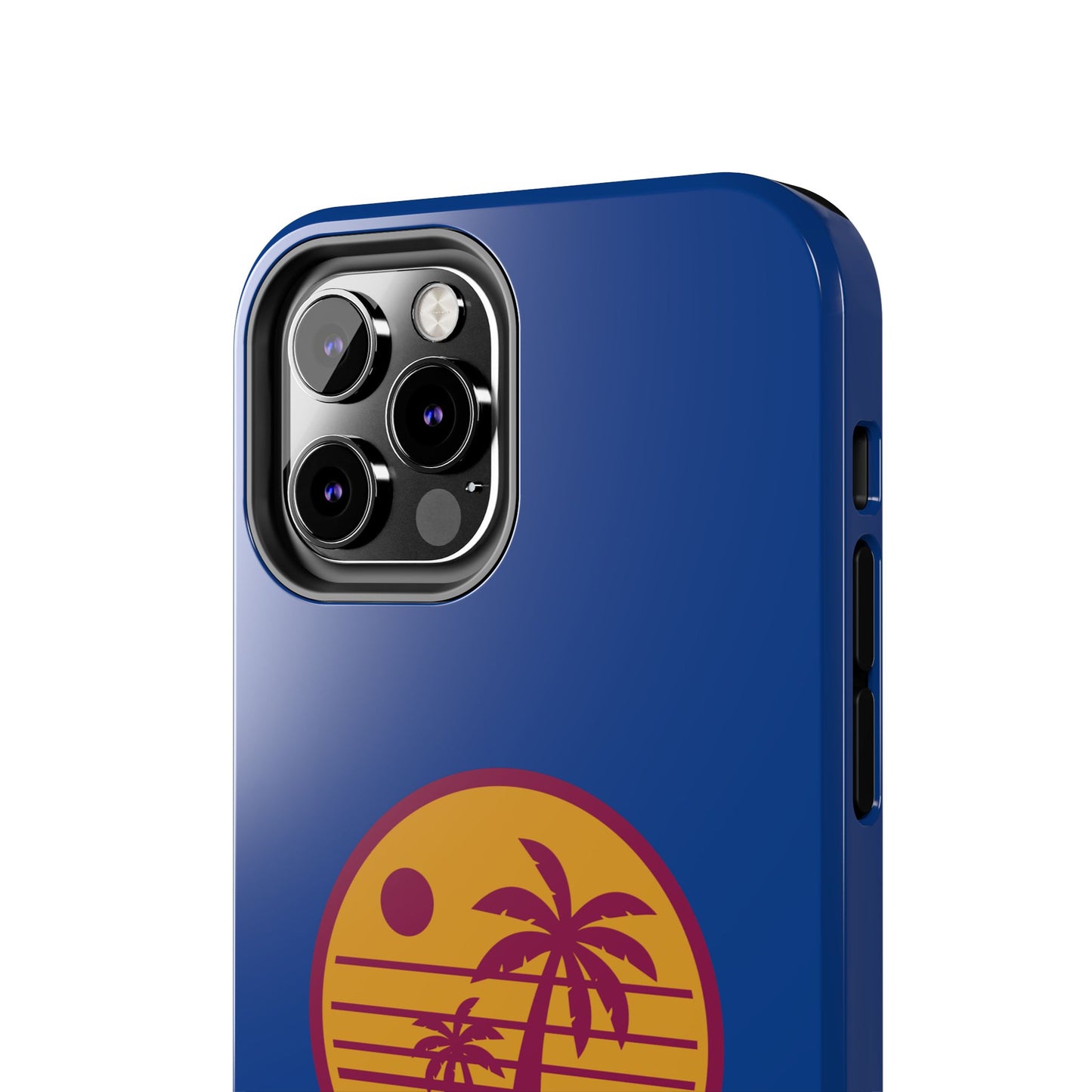 Retro Sunset Tough Phone Case - Vibrant Beach Vibes for Summer Adventures - for iPhone