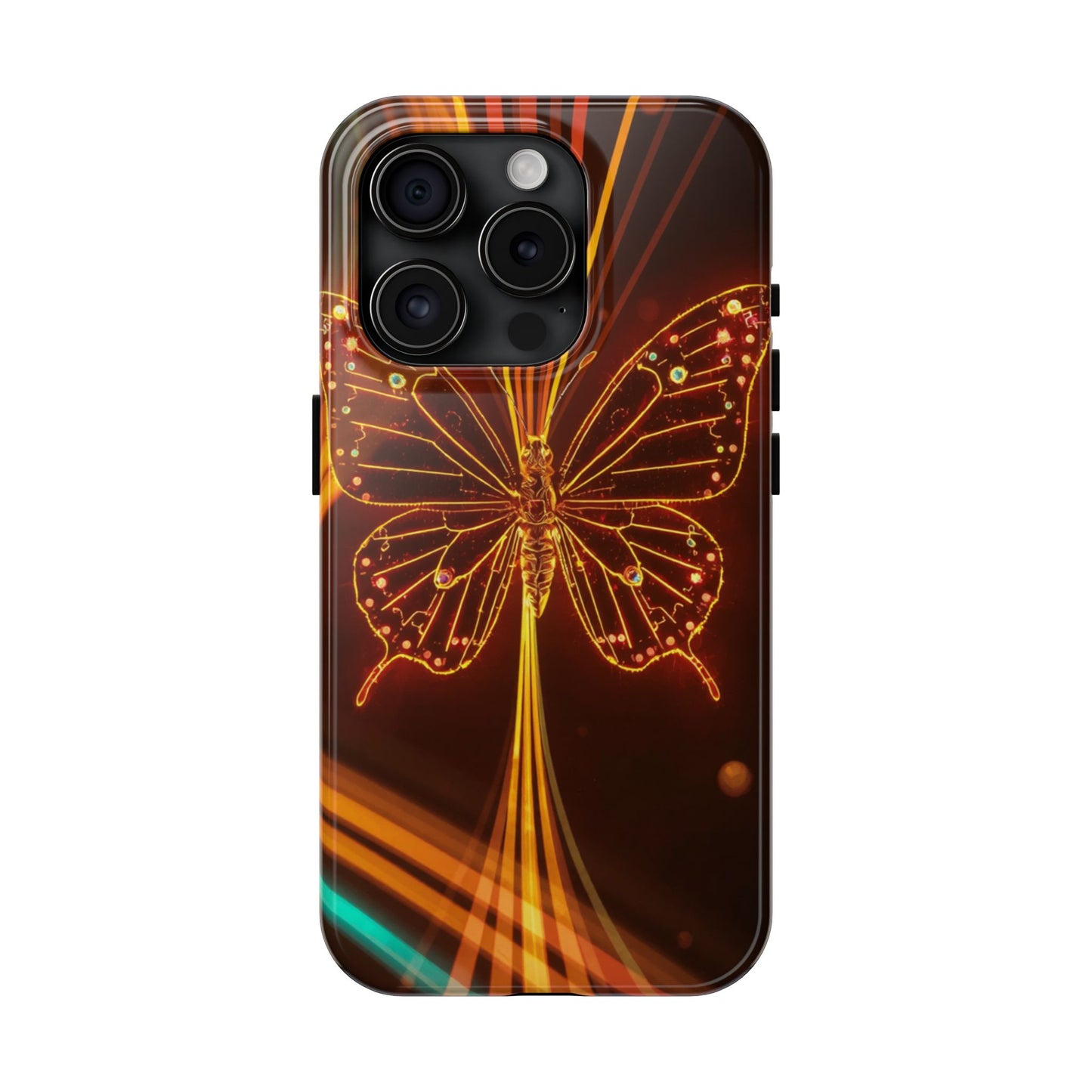 Elegant Butterfly Tough Phone Case - Stylish Protection for Nature Lovers