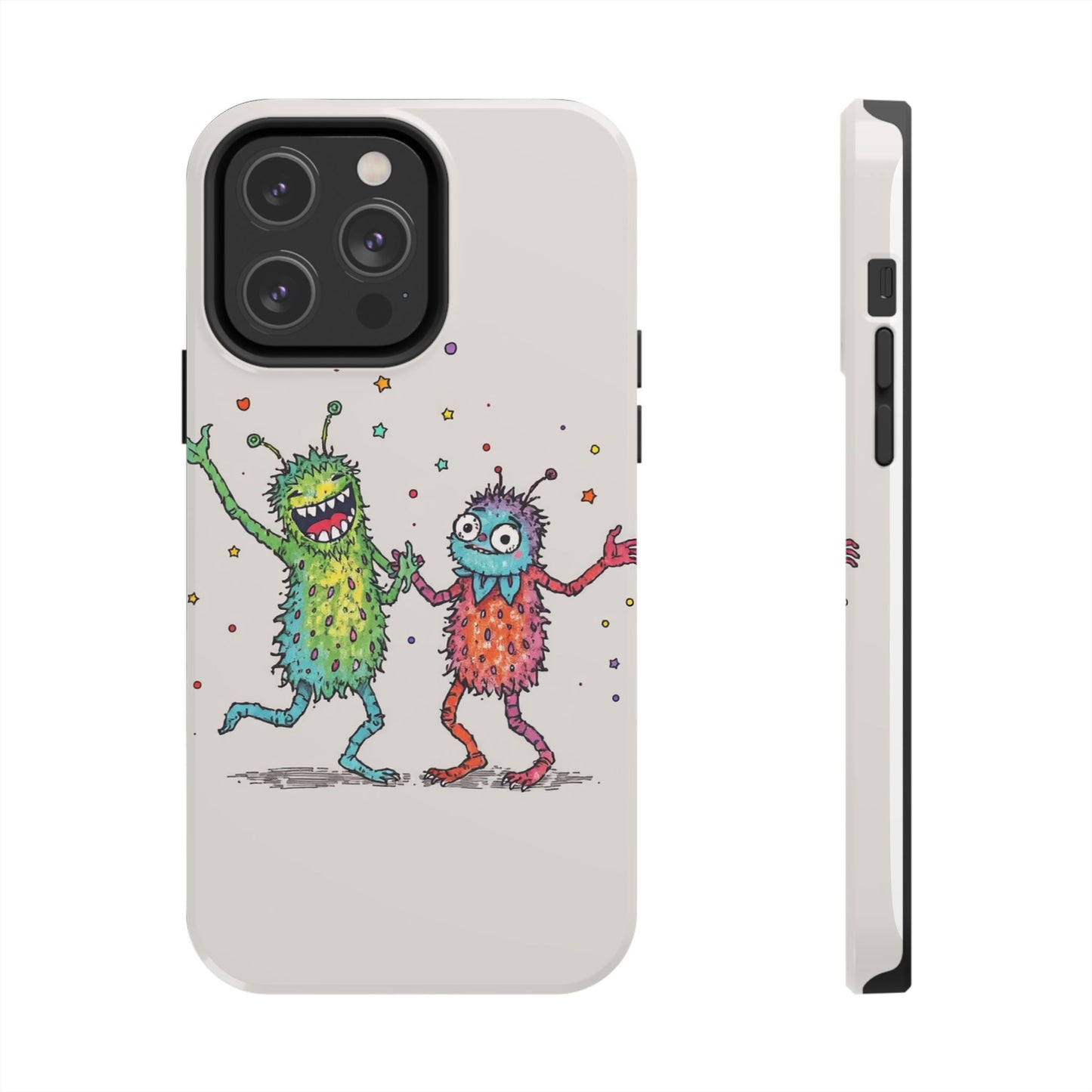 Colorful Monster Tough Phone Case - Fun and Playful Design