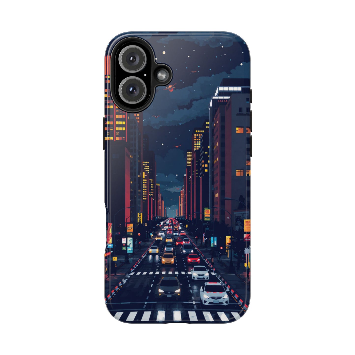 Urban Nightlife Tough Phone Case - Durable & Stylish Protection