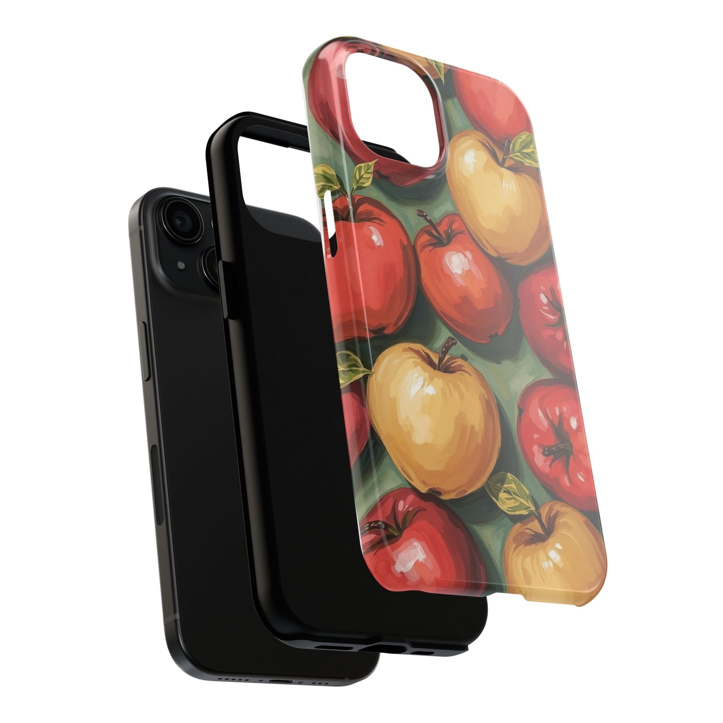 Colorful Painted Apples Art Tough Phone Case - Durable & Stylish Protection - for iPhone