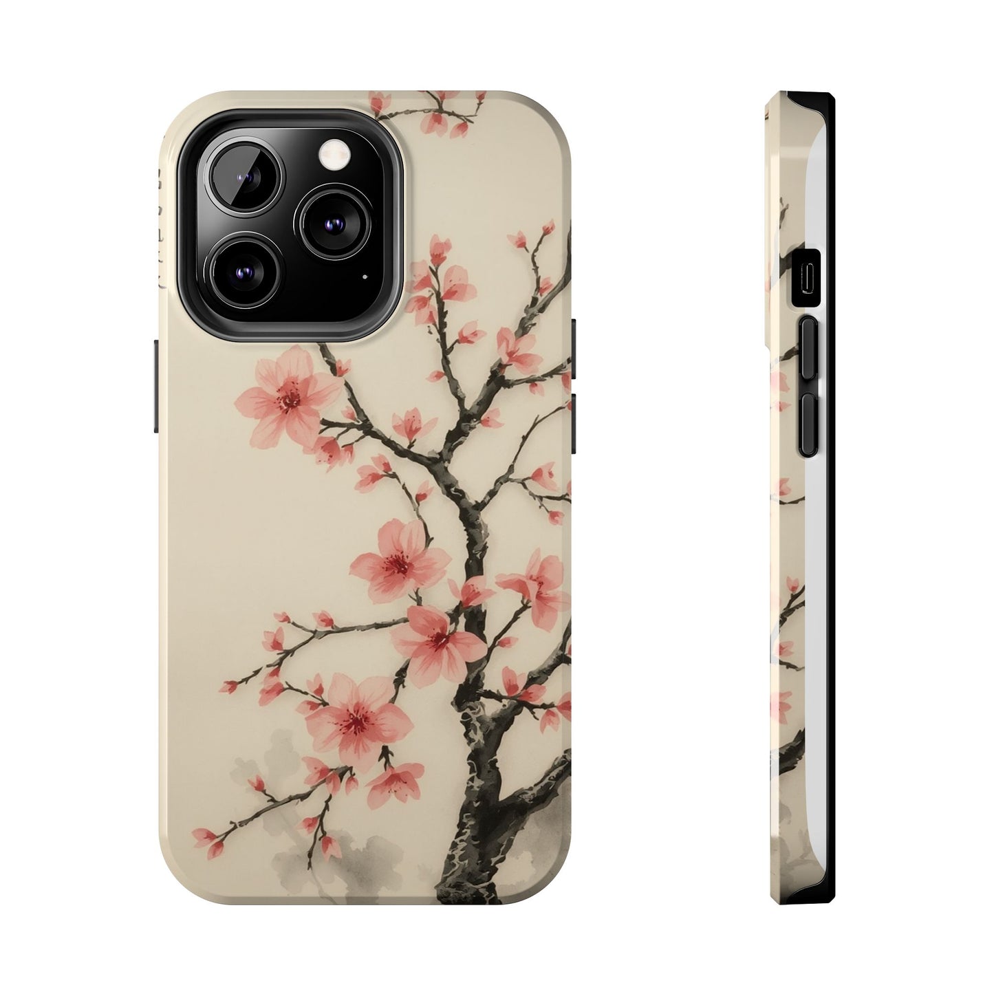 Cherry Blossom Tough Phone Case - Stylish Protection for Nature Lovers