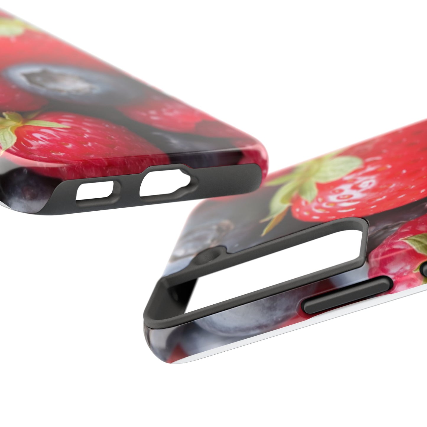 Fruit-Themed Tough Phone Case - Berry Burst Design