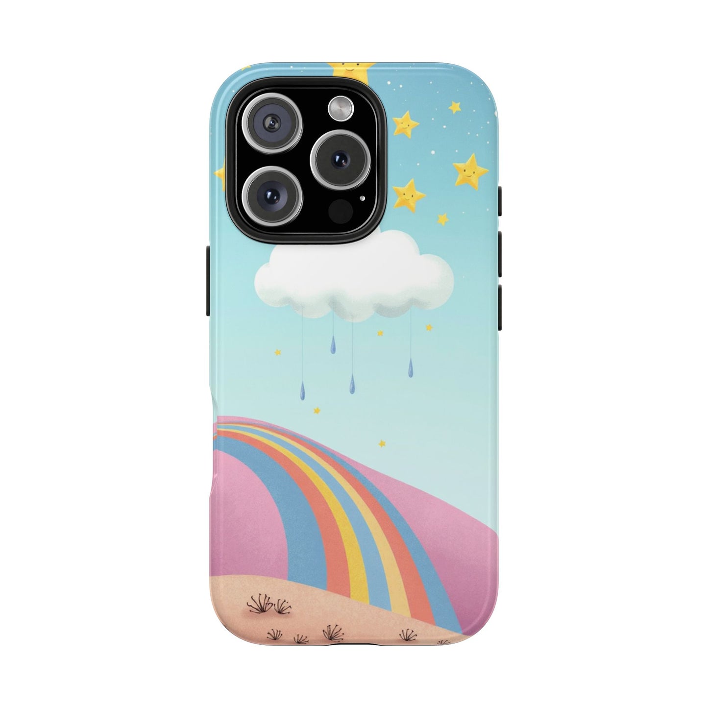 Colorful Rainbow Phone Case - Durable Tough Design for Adventurers