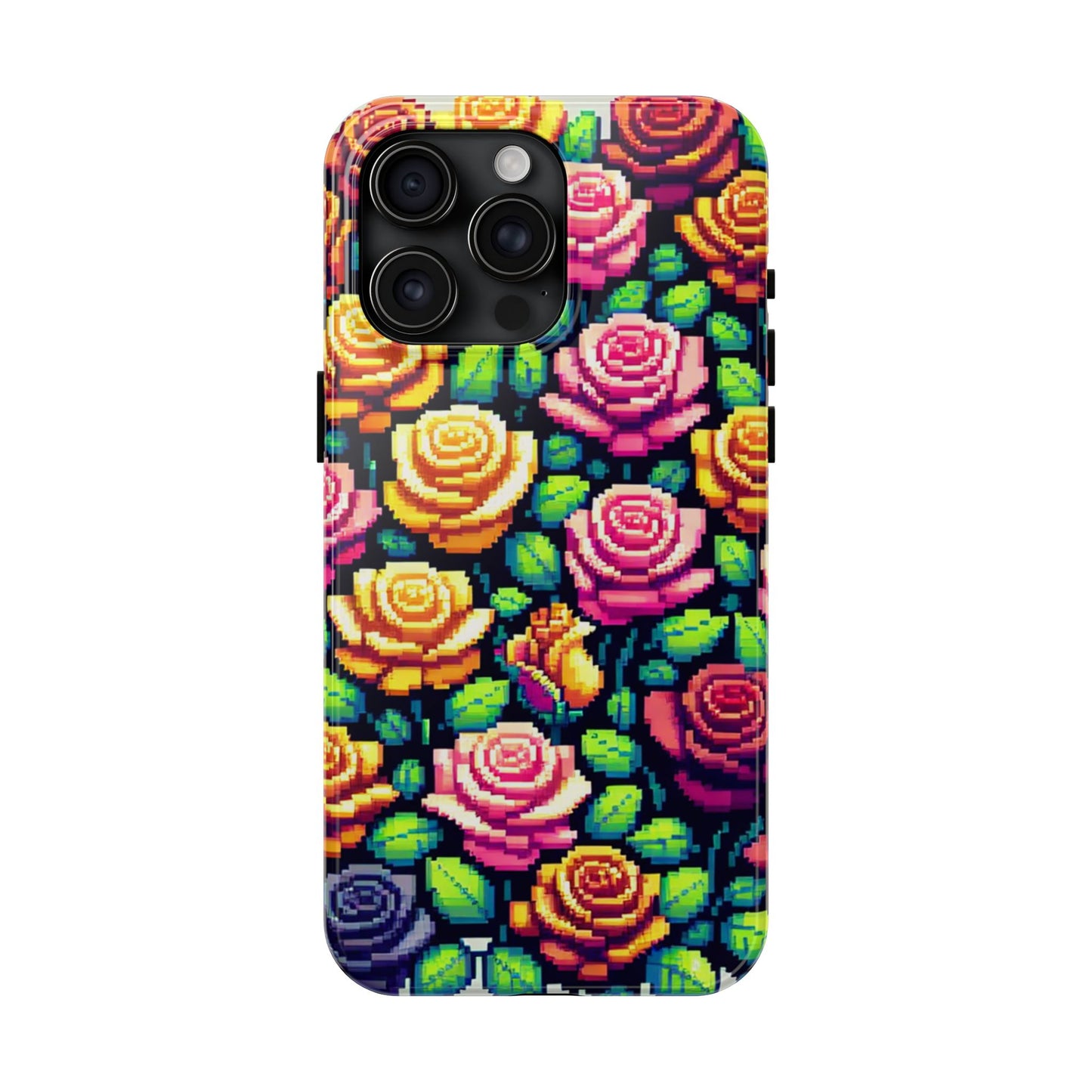 Vibrant Floral Tough Phone Case - Stylish Protection for Flower Lovers