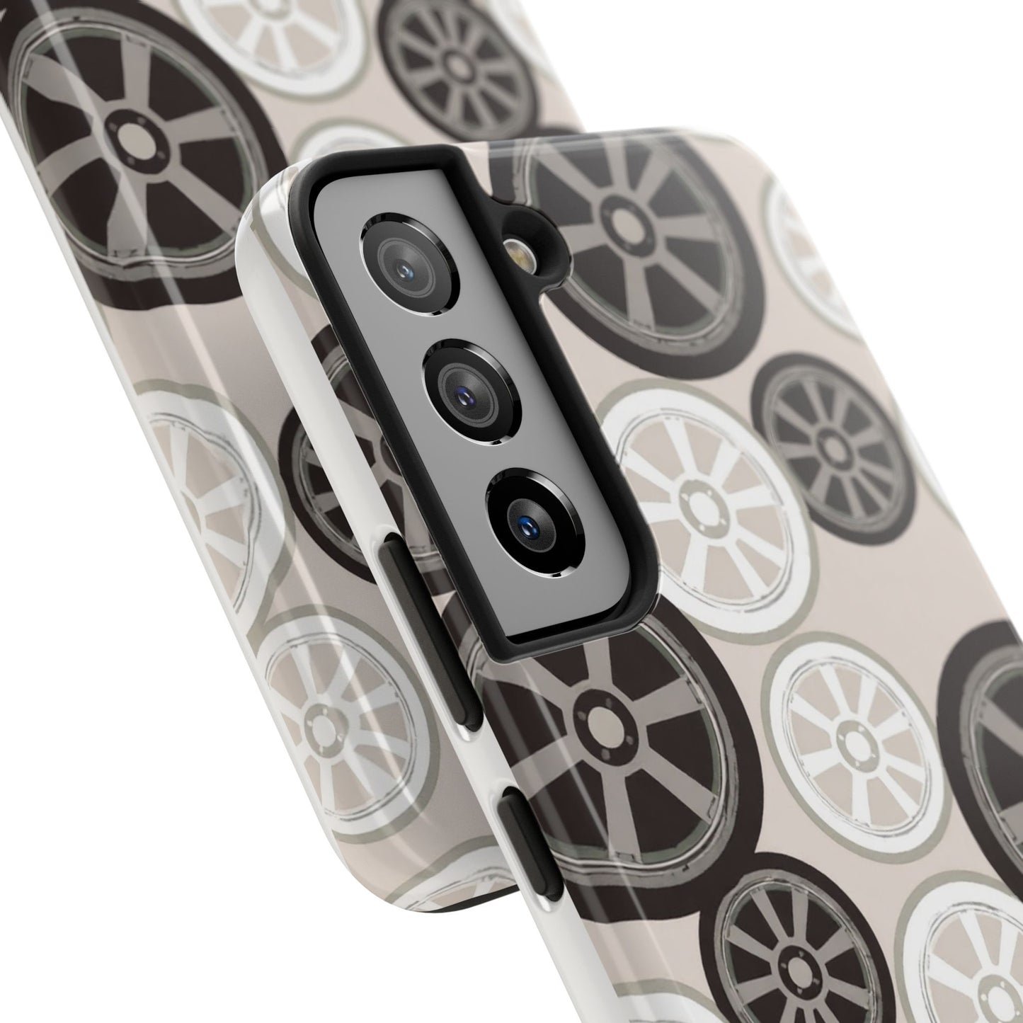 Racing Wheel Design Tough Phone Case – Durable Protection for Automotive Enthusiasts