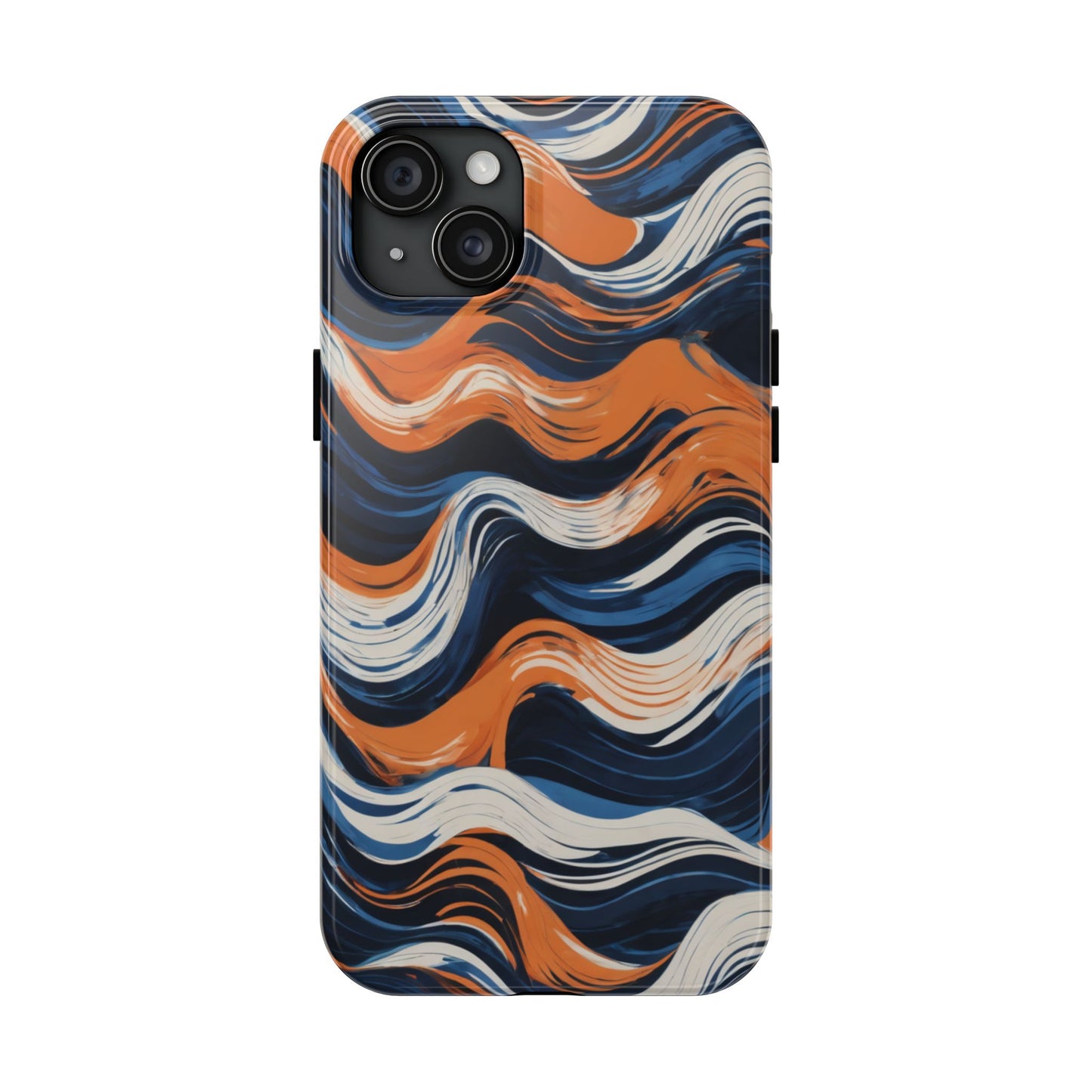 Wave Pattern Tough Phone Case - Stylish and Durable for Modern Lifestyle - for iPhone