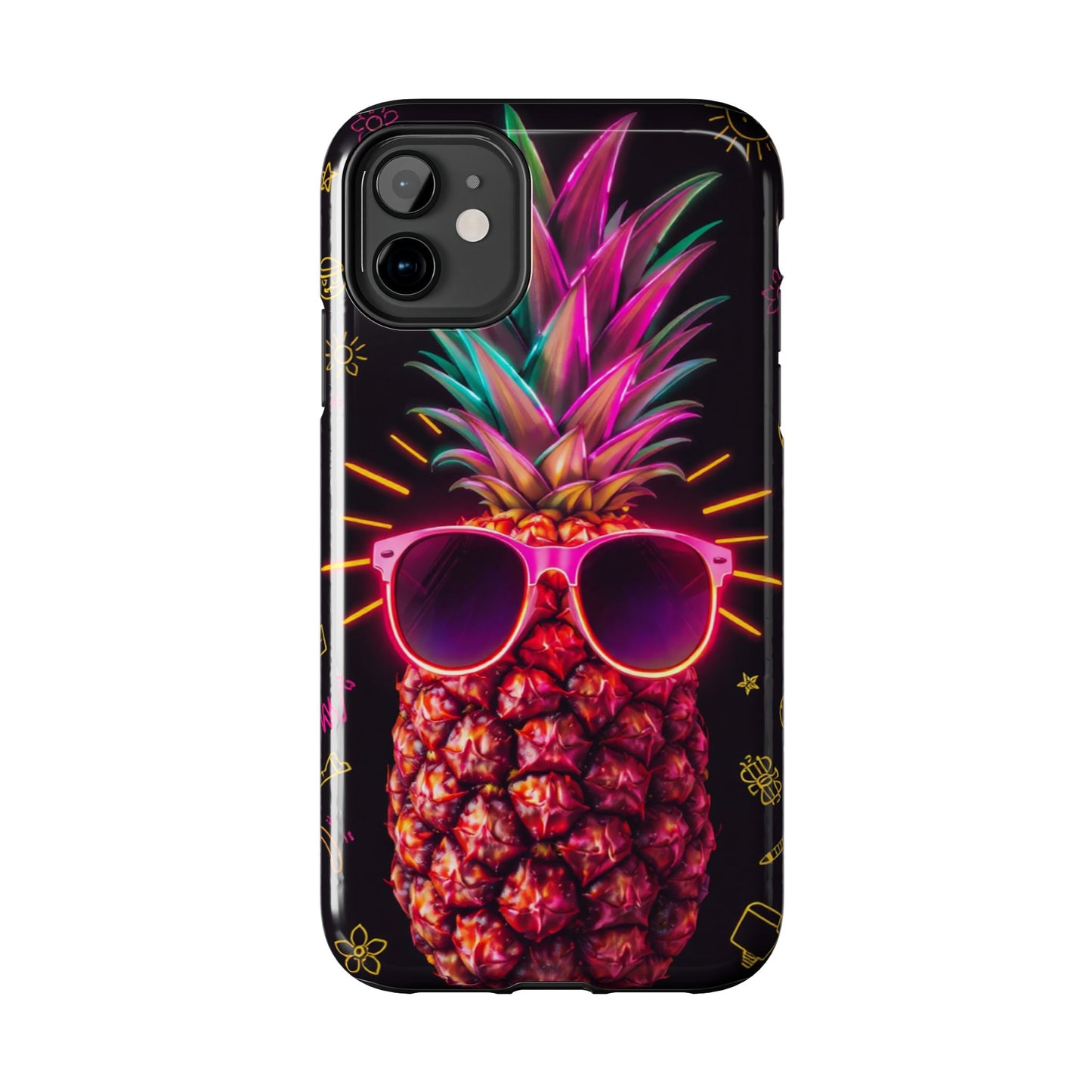 Tough Pineapple Phone Case - Cool, Vibrant Design Perfect for Summer Vibes