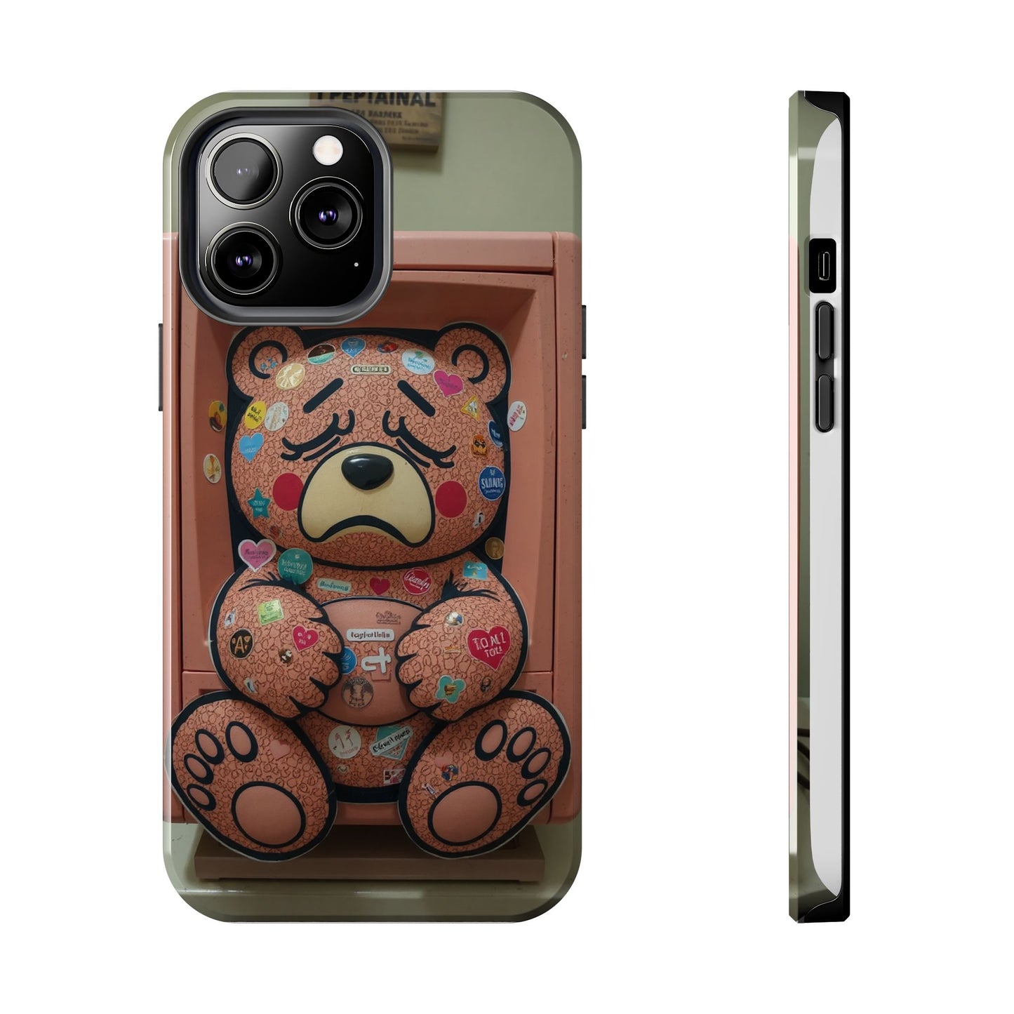 Cute Bear Tough Phone Case - Durable Protection with Fun Design