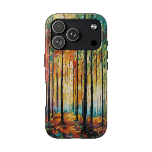 Autumn Forest Tough Phone Case - Colorful Nature Design - for iPhone
