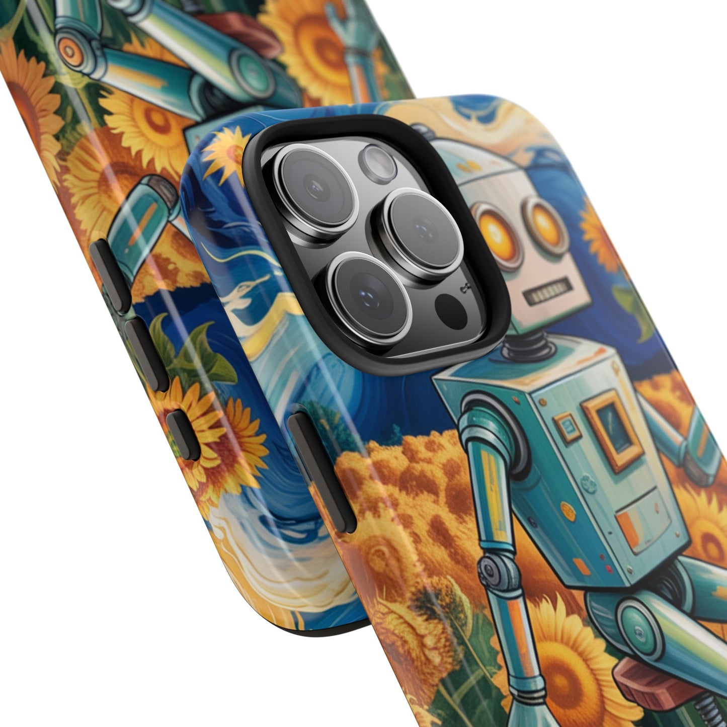 Robot Cycle Tough Phone Case - Durable & Unique Design