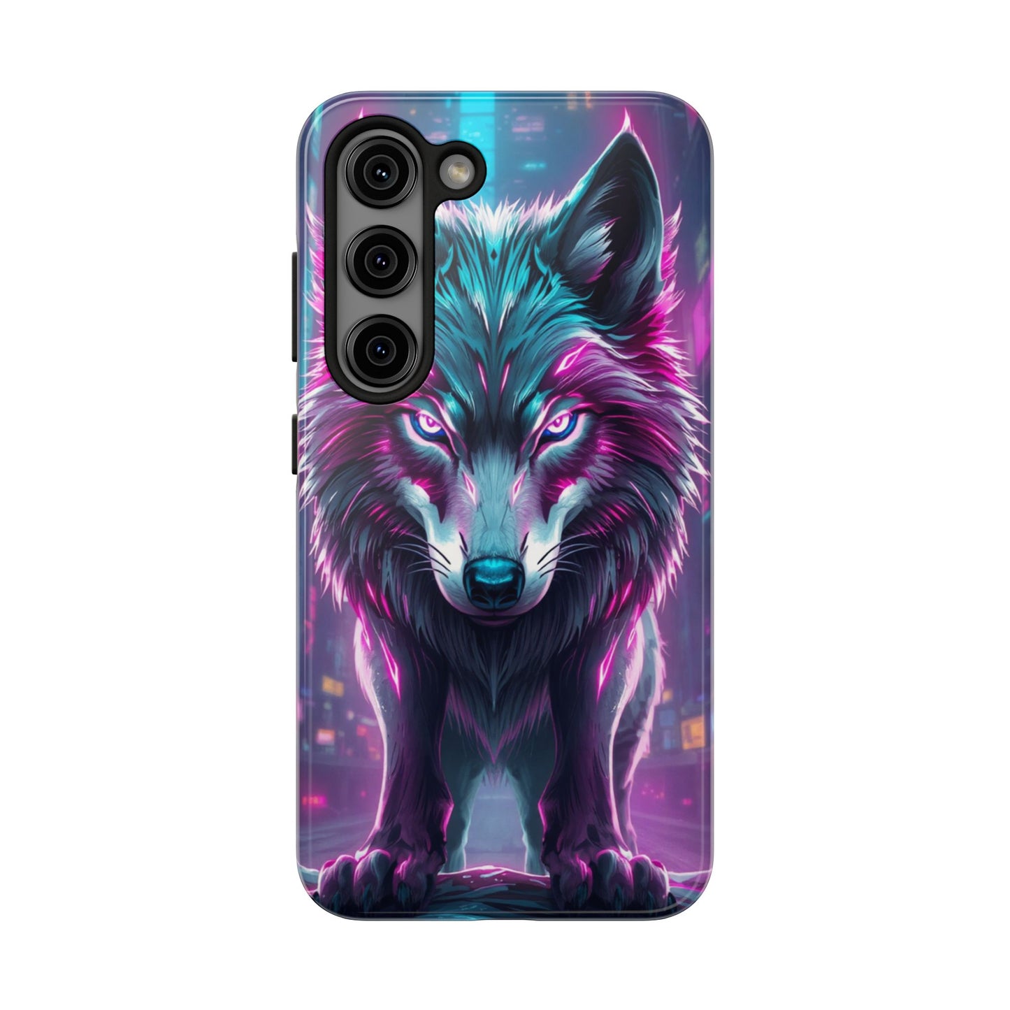 Fierce Wolf Phone Case - Tough & Vibrant Design for Animal Lovers