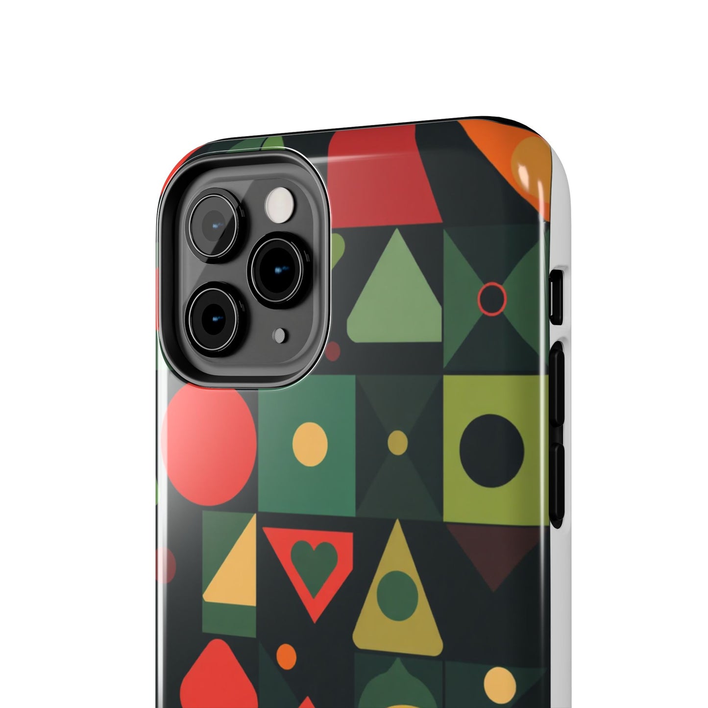 Vibrant Geometric Tough Phone Cases – Stylish Protection for Trendsetters - for iPhone