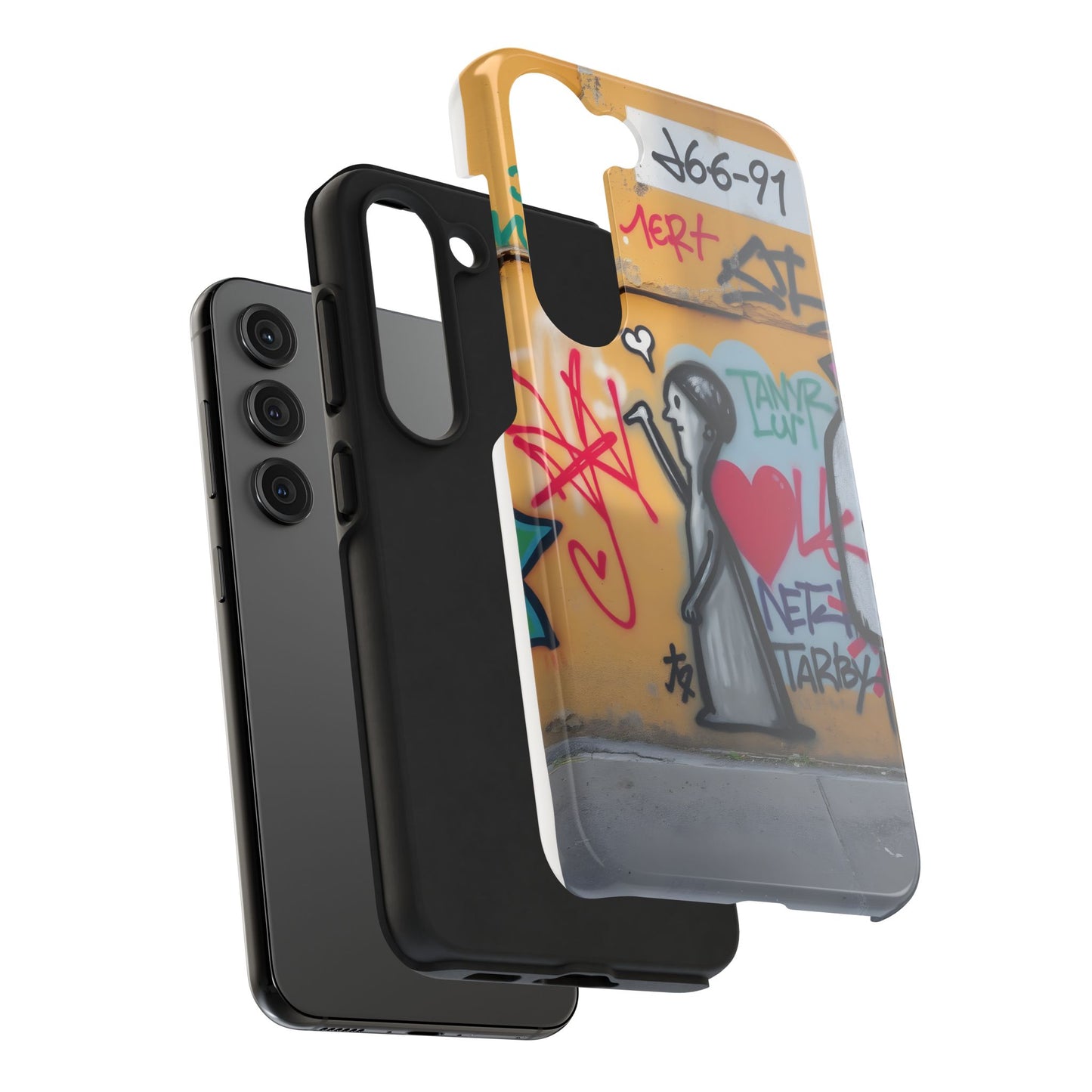 Urban Cupid Graffiti Tough Phone Case - Durable Protection with Street Art Vibe - for iPhone