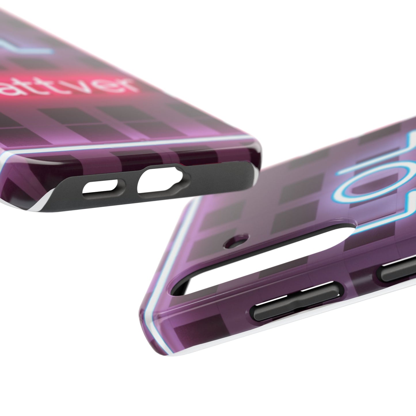 Neon Vibe Tough Phone Case - 'LOL Whatevr' Design for Trendsetters