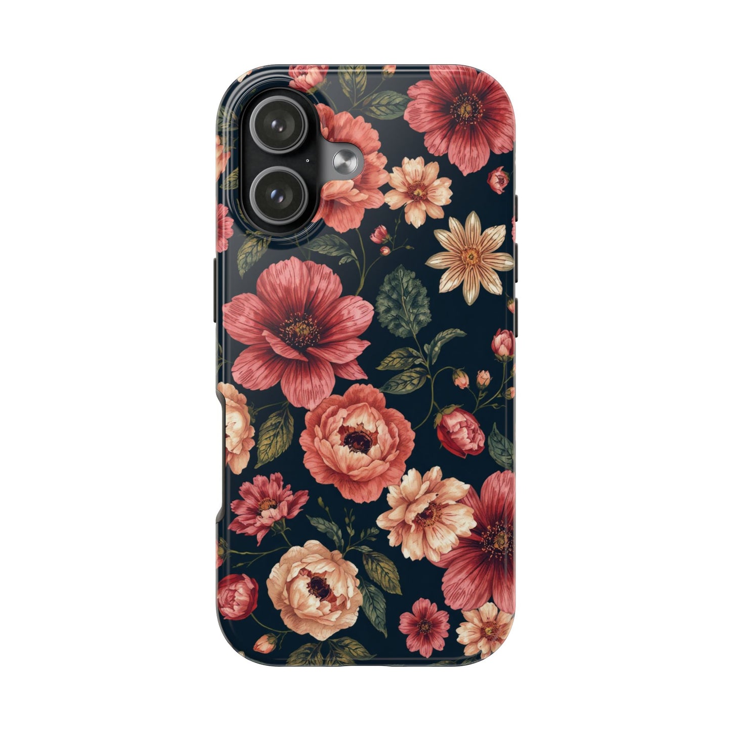Spring Power! Floral Tough Phone Case - Durable Protection with Elegant Flower Design - for iPhone