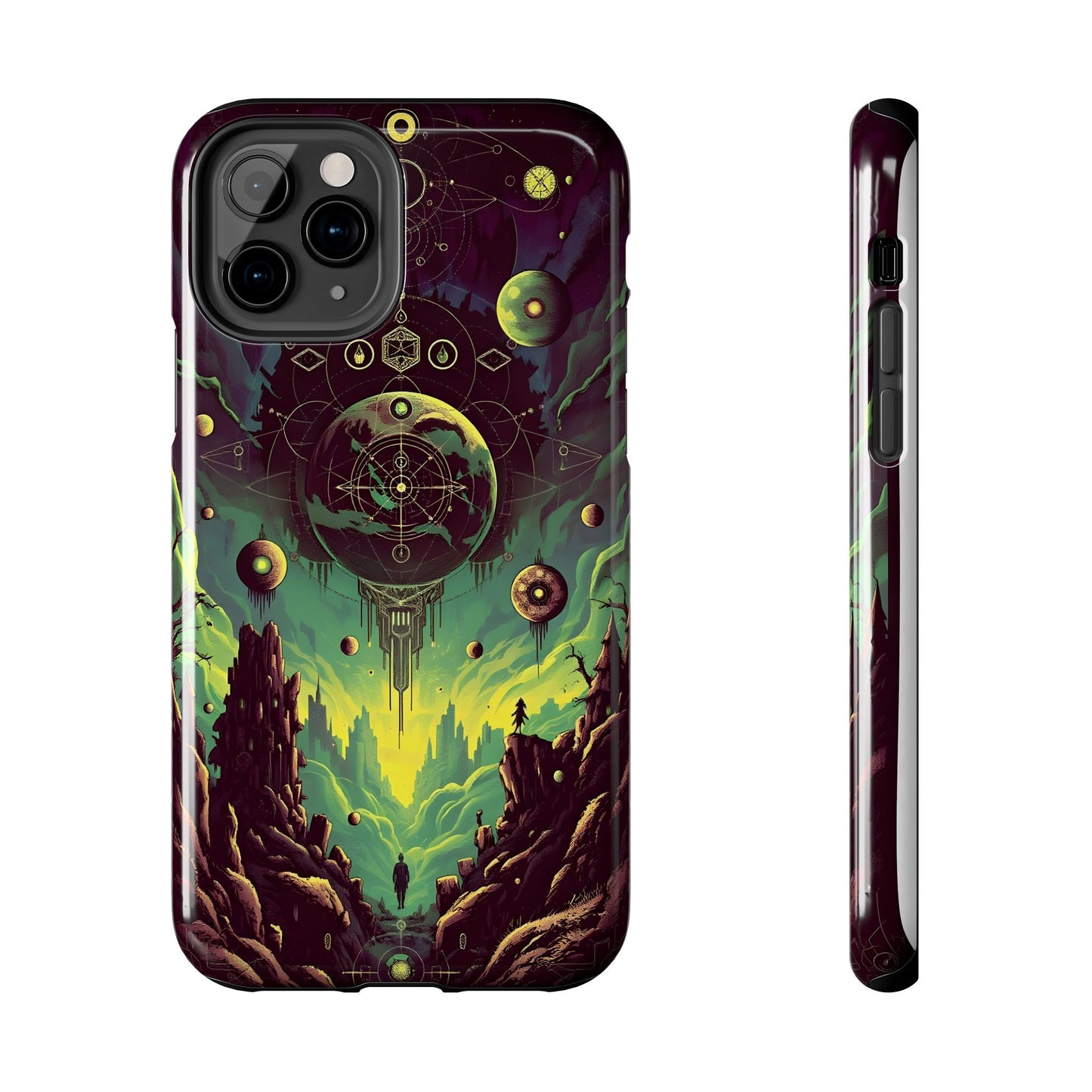 Cosmic Adventure Tough Phone Case - Galaxy Design for Space Enthusiasts - for iPhone