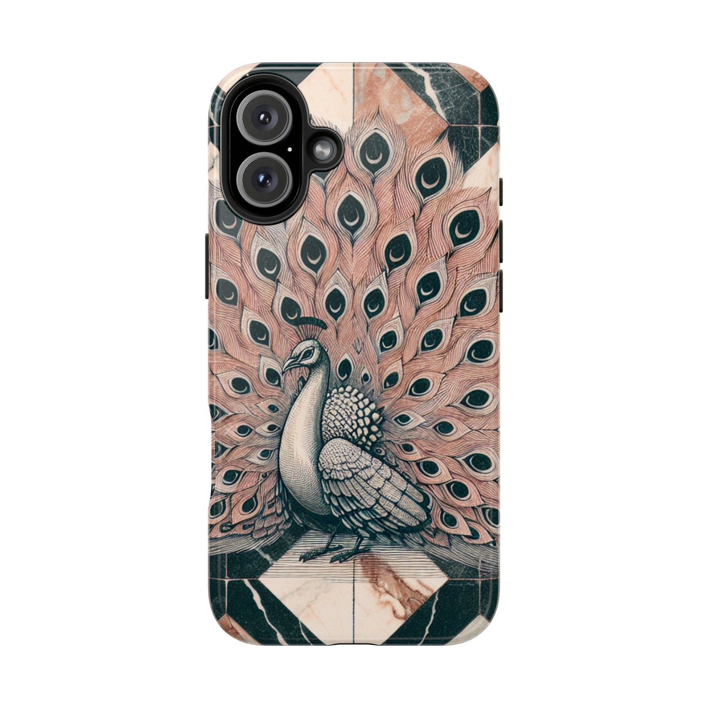 Peacock Tough Phone Case | Stylish & Durable Artwork - for iPhone