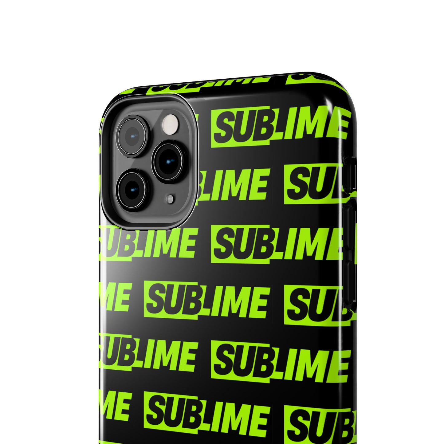 Sublime Text Pattern Tough Phone Case - Vibrant Protective Cover for iPhone