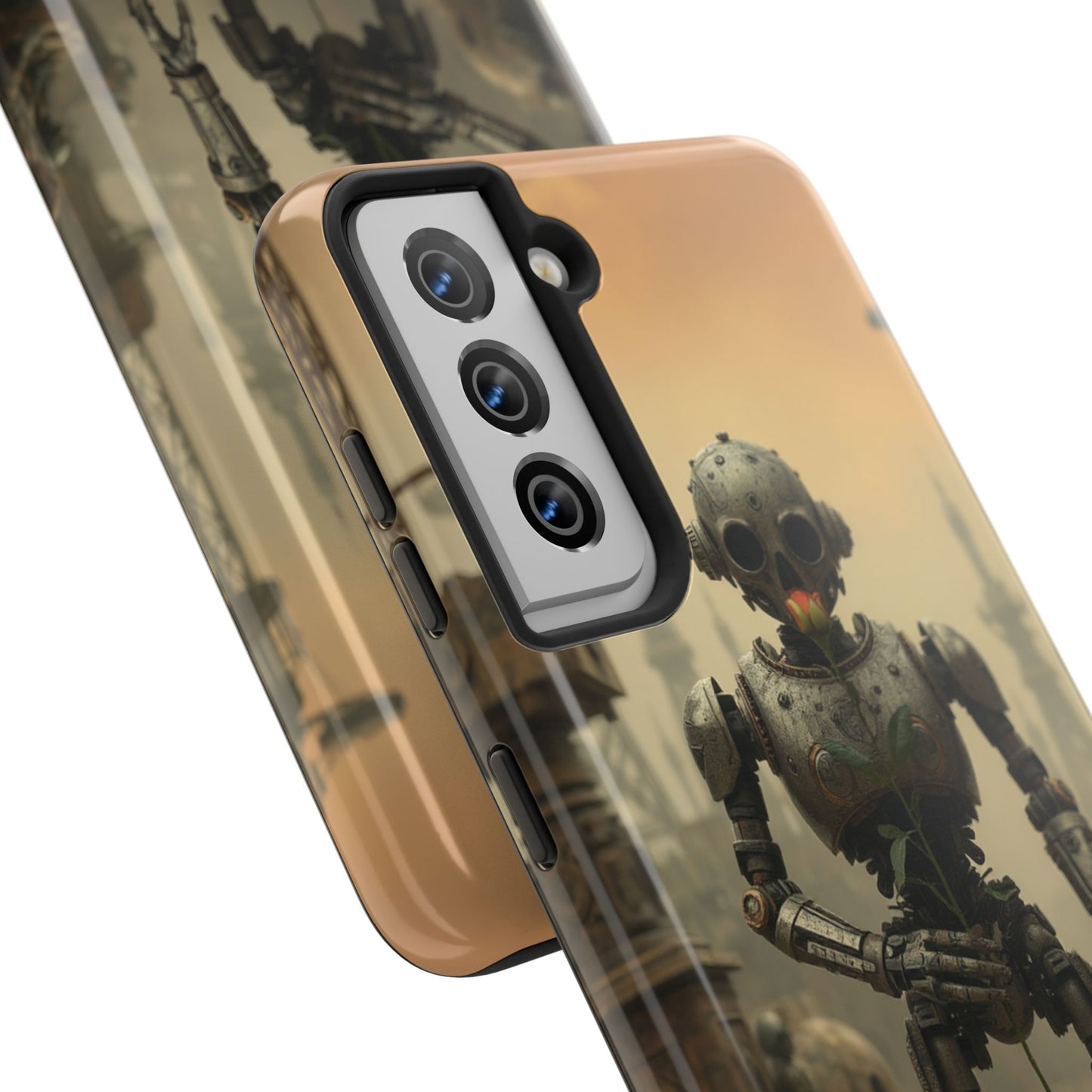 Robotic Sentinel Tough Phone Case - Durable Protector for Sci-Fi Lovers