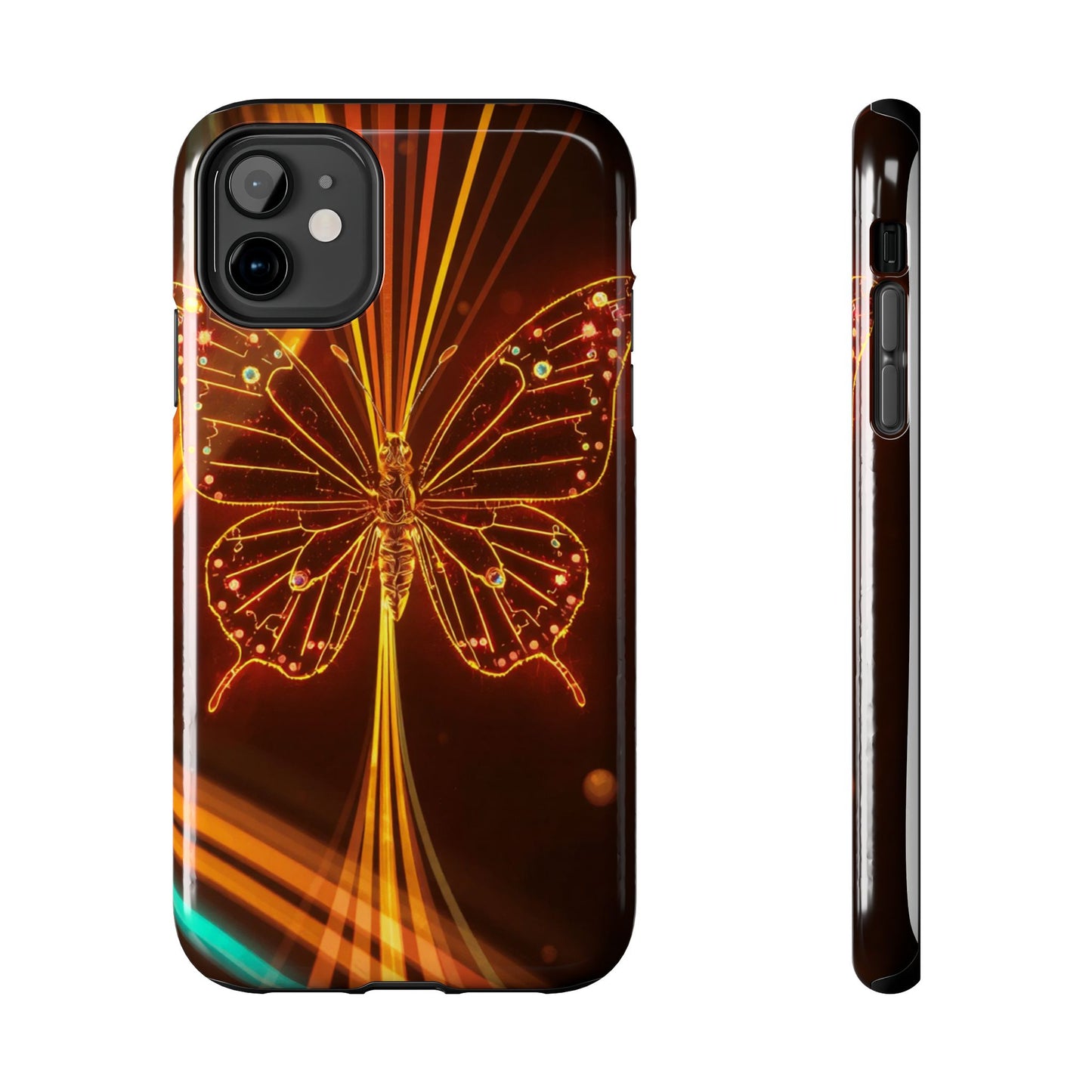 Elegant Butterfly Tough Phone Case - Stylish Protection for Nature Lovers