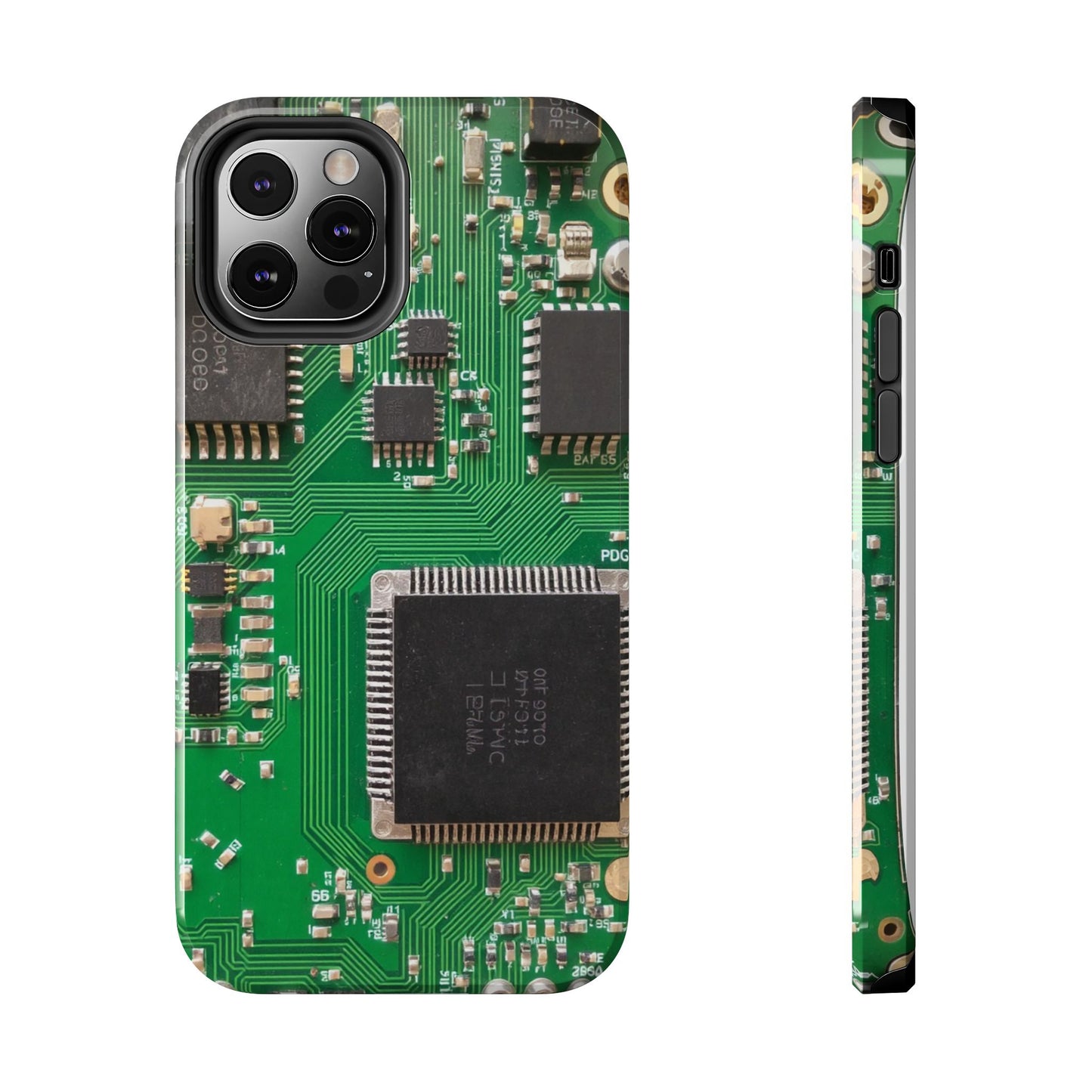 Circuit Board Tough Phone Case - Durable Tech Design