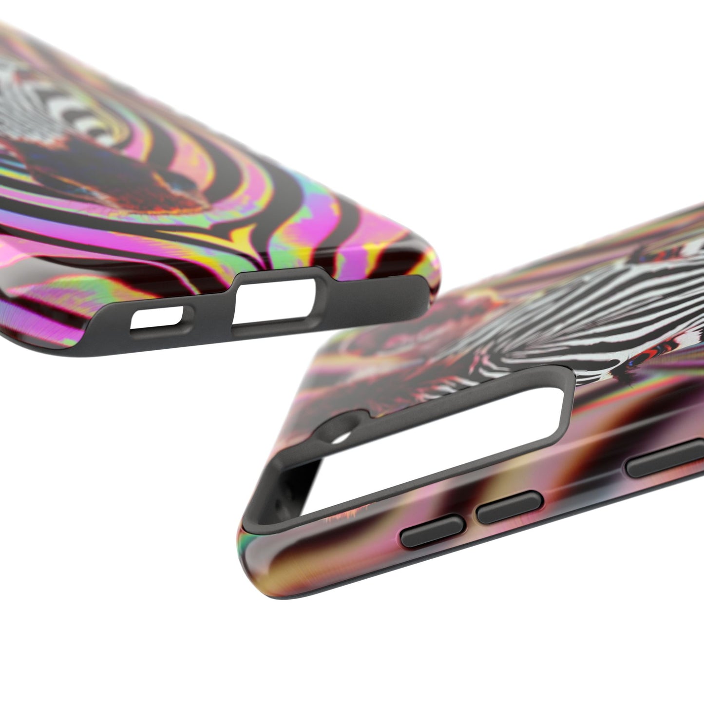 Vibrant Zebra Tough Phone Case - Unique Animal Design for Wild Spirit