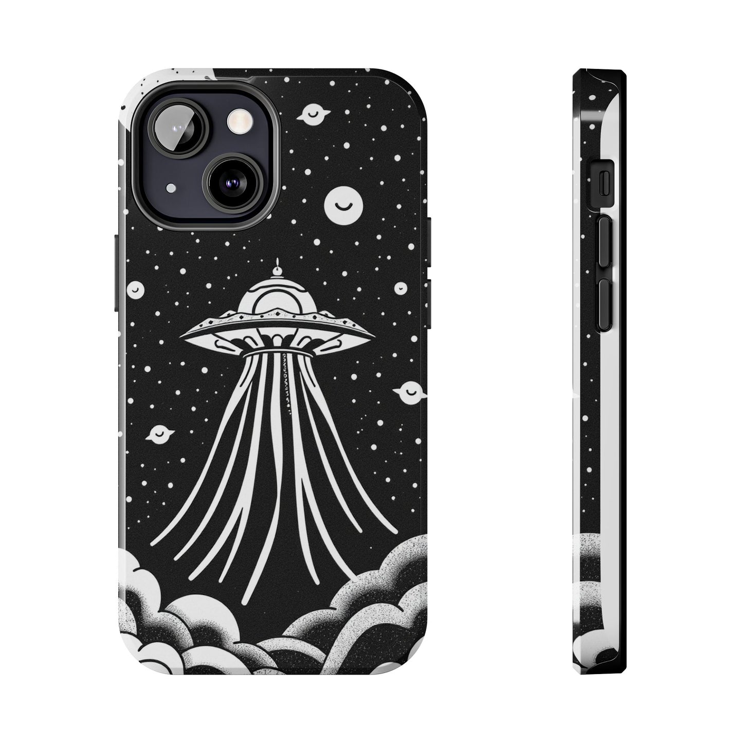 Galaxy UFO Tough Phone Case - Durable Protection with Unique Space Design