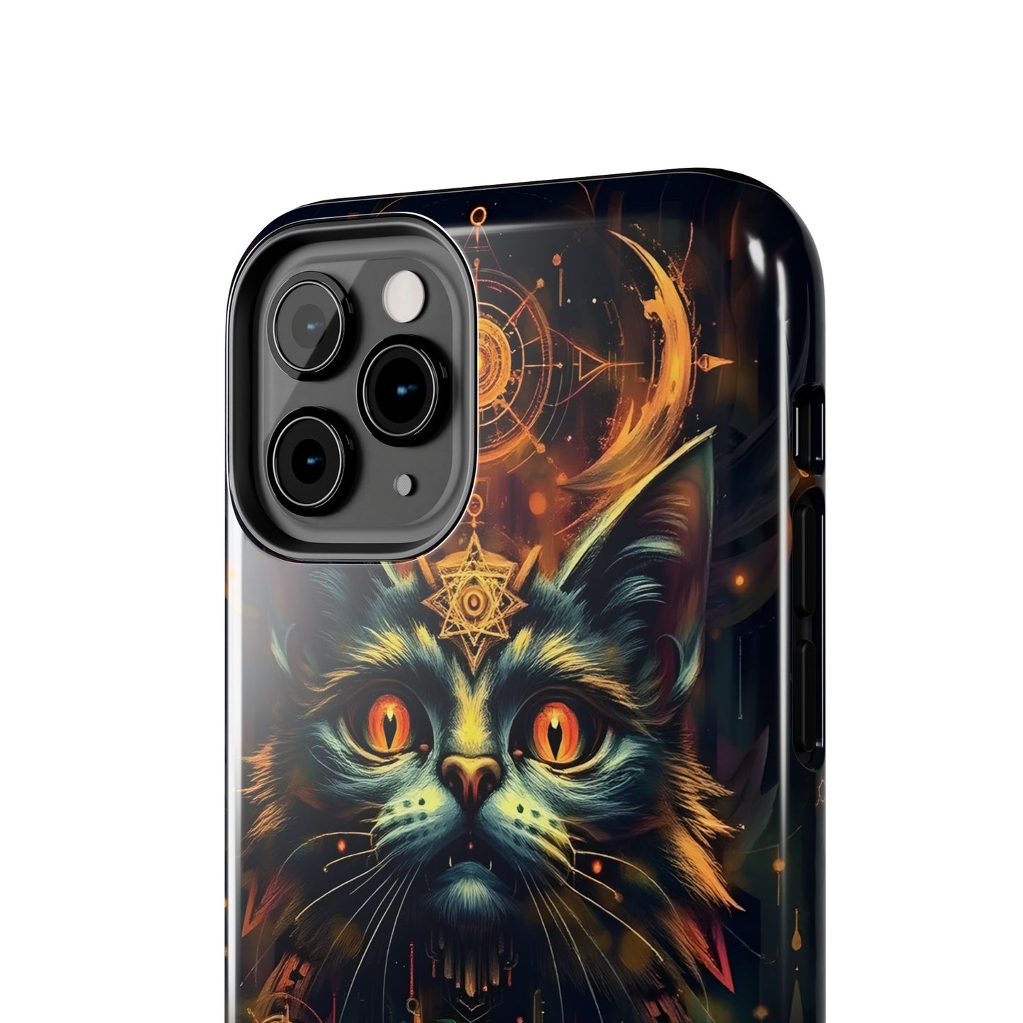 Mystical Cat Queen Tough Phone Case – Unique Protection for Cat Lovers - for iPhone