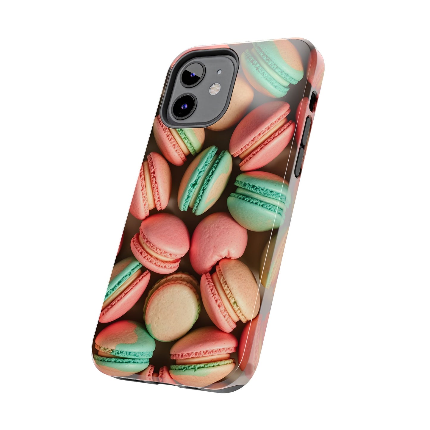 Colorful Tasty Macarons Tough Phone Case - Durable Protection with Sweet Aesthetic - for iPhone