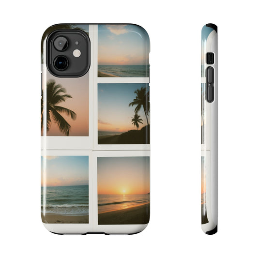 Tropical Sunset Tough Phone Case - Beach Vibes for Summer Adventures
