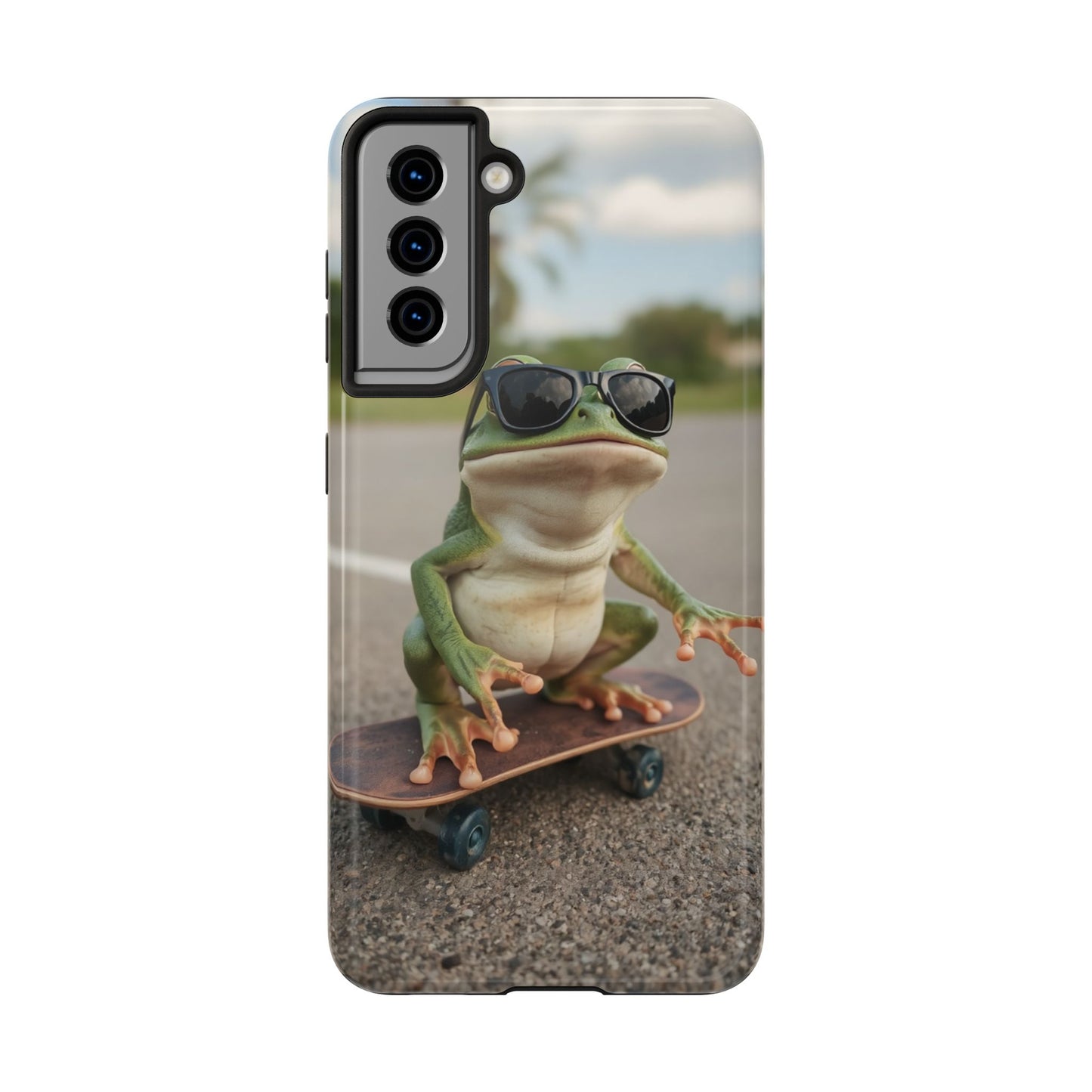 Cool Frog Skateboard Phone Case - Tough and Stylish Protection