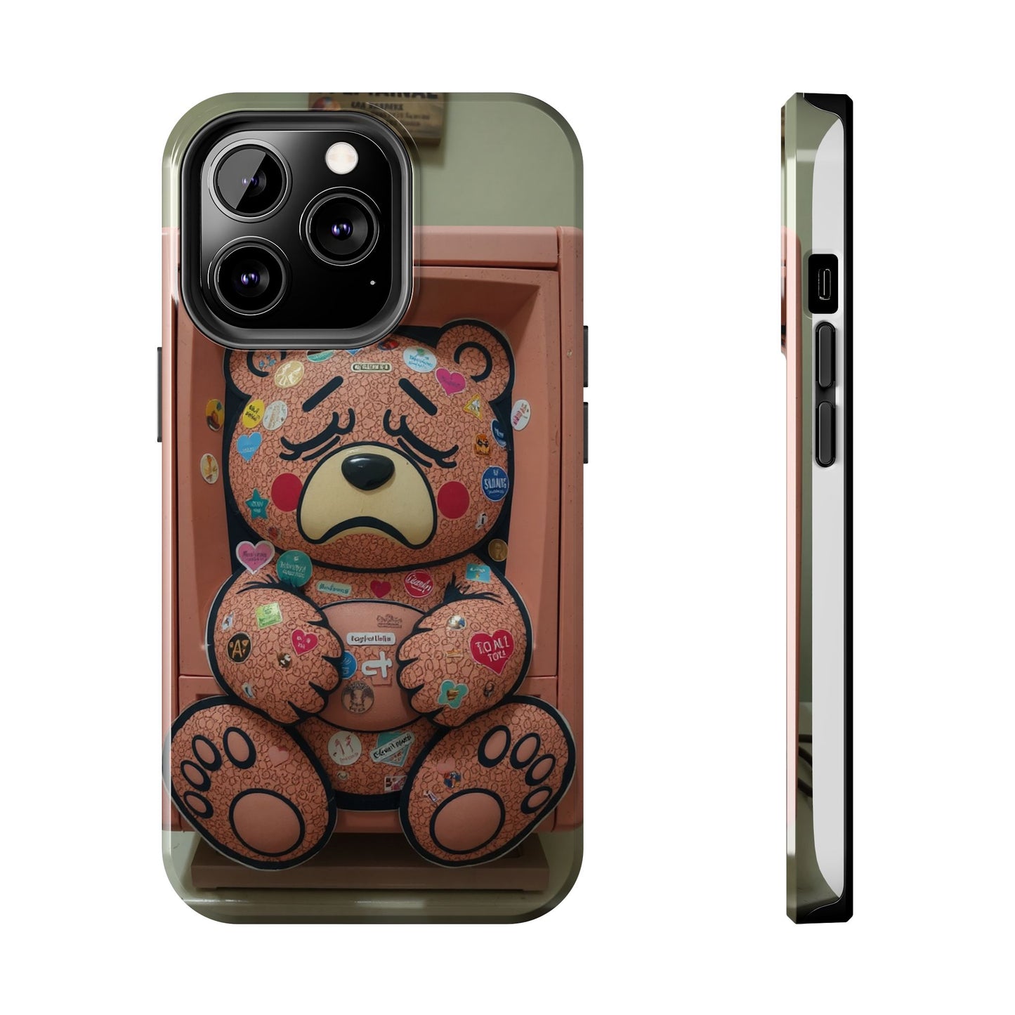 Cute Bear Tough Phone Case - Durable Protection with Fun Design