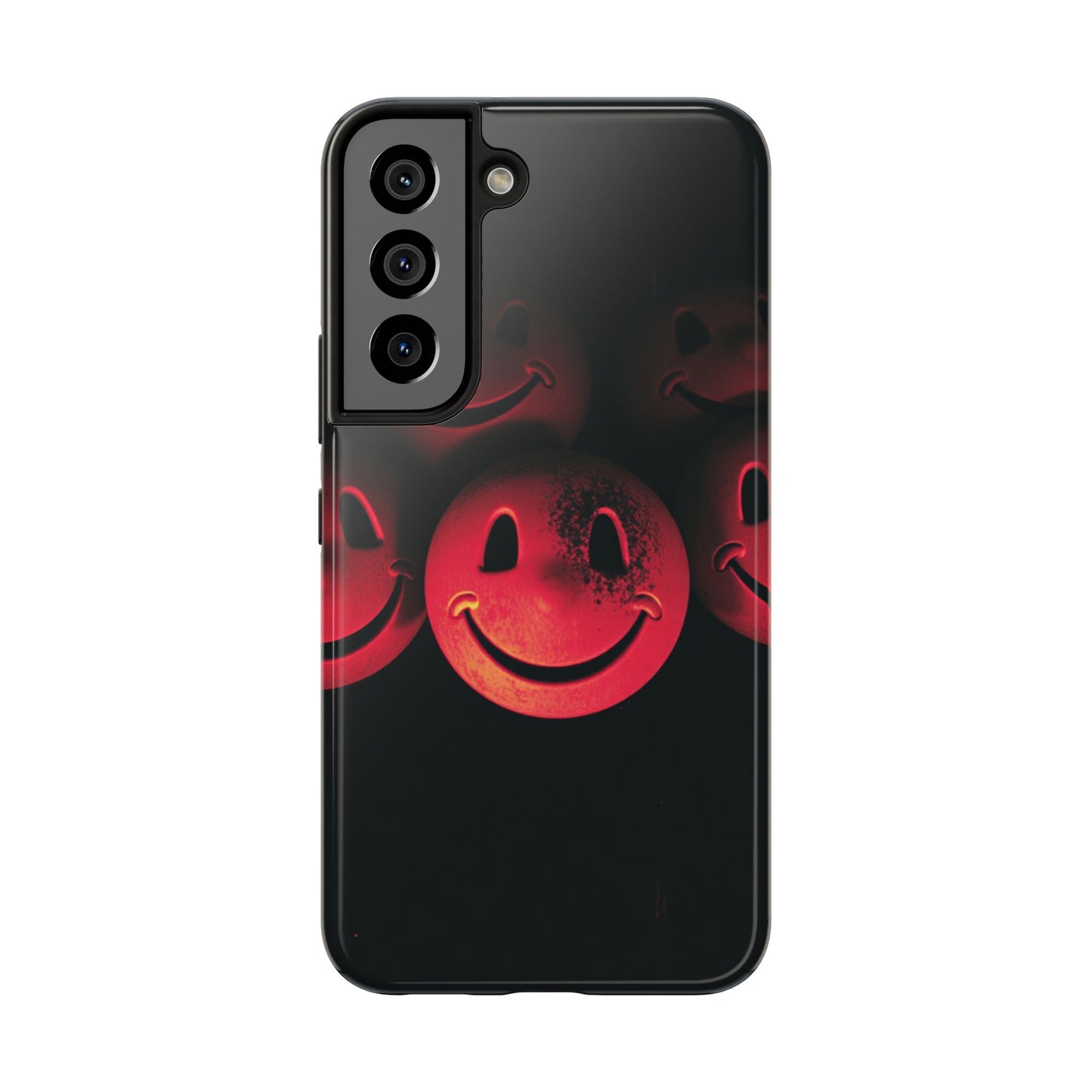 Smiley Face Tough Phone Case - Durable Protection with Fun Design