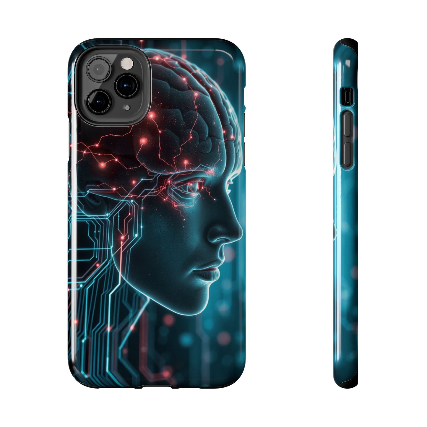 Futuristic Brain Design Tough Phone Case