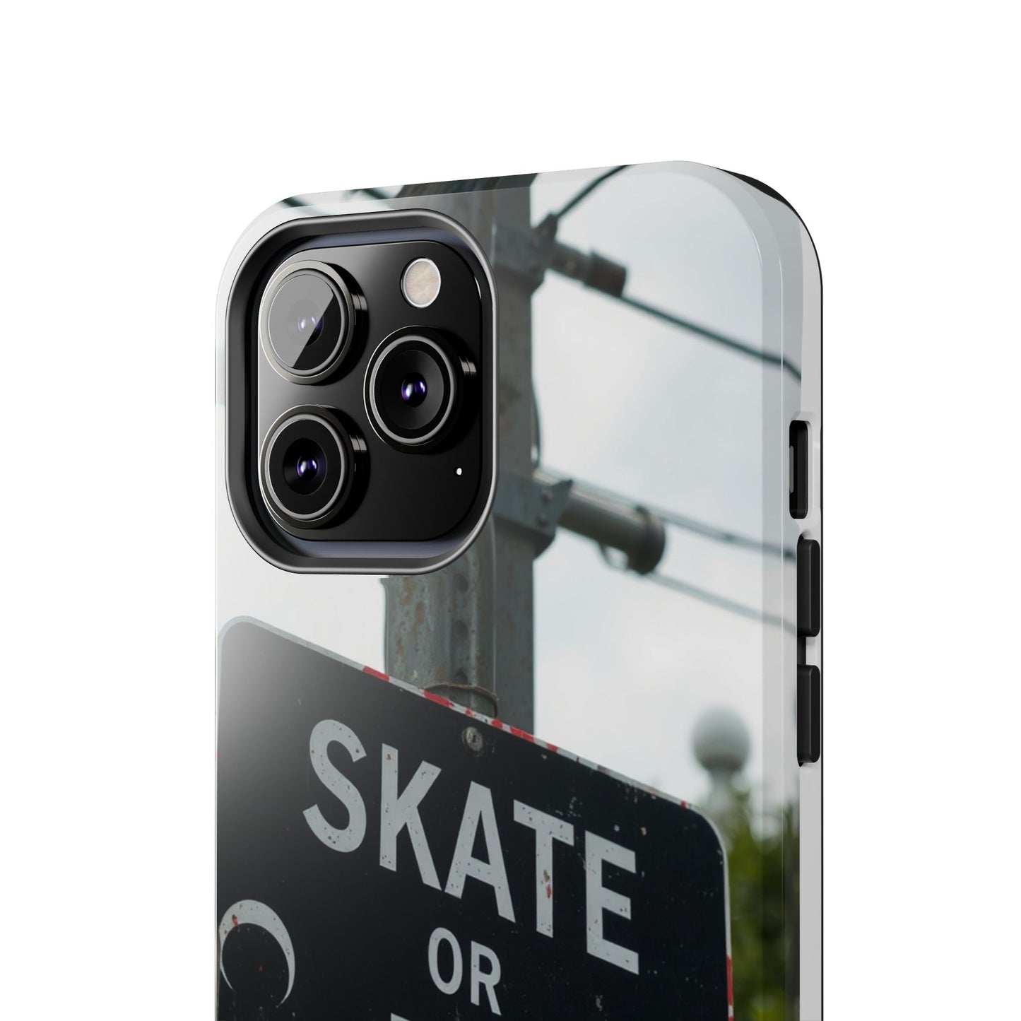 Black Sign Skate or Die Design - Tough Phone Case for iPhone