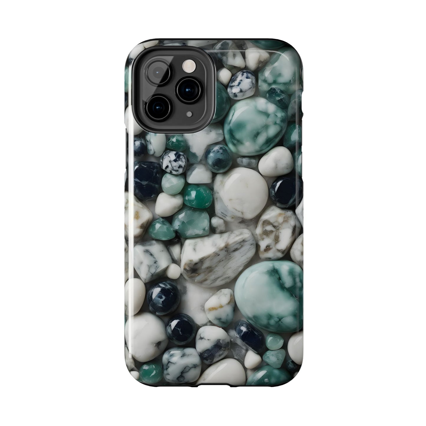Small Rocks Pattern Tough Phone Case - Stylish & Durable Protection - for iPhone