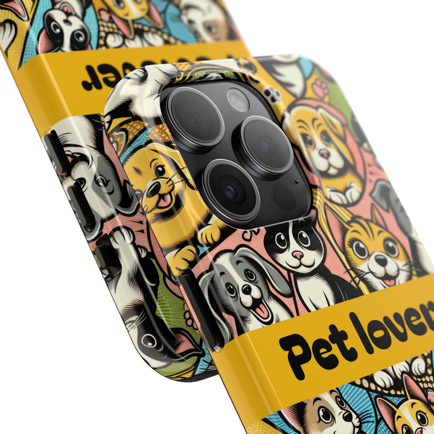 Pet Lover Tough Phone Case - Colorful Animal Design - for iPhone
