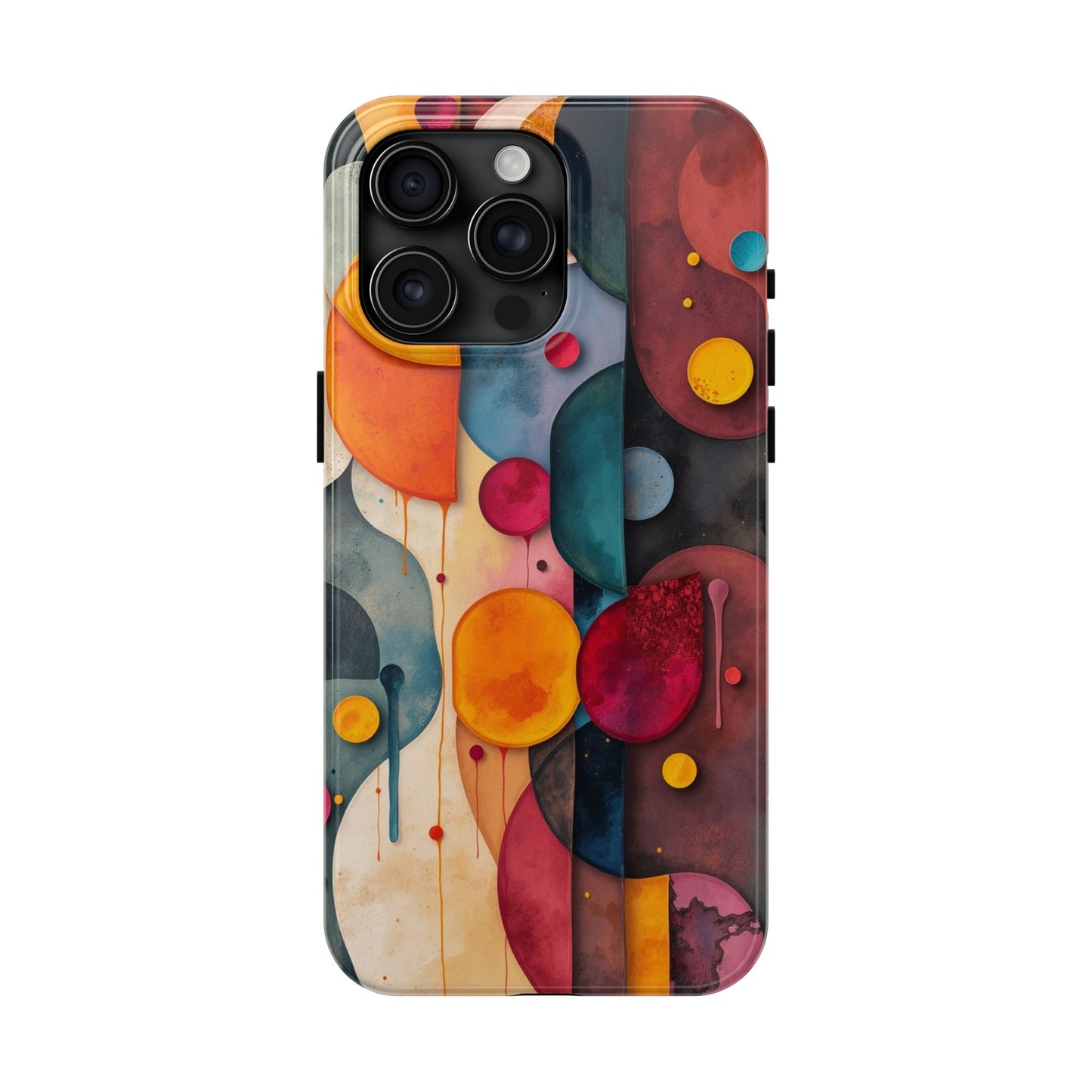 Artistic Tough Phone Cases - Colorful Abstract Design for Trendy Protection - for iPhone