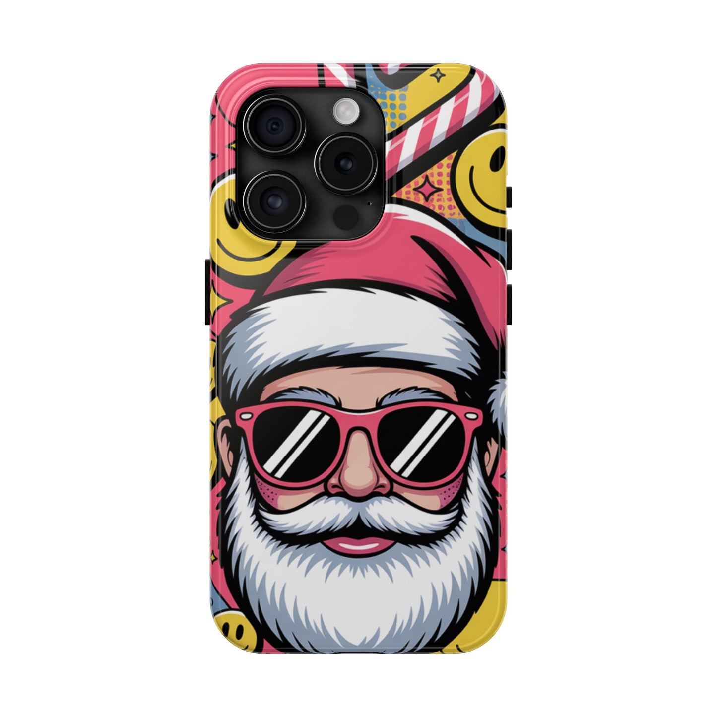 Pop Art Santa Sunglasses Tough Phone Case for Holiday Vibes