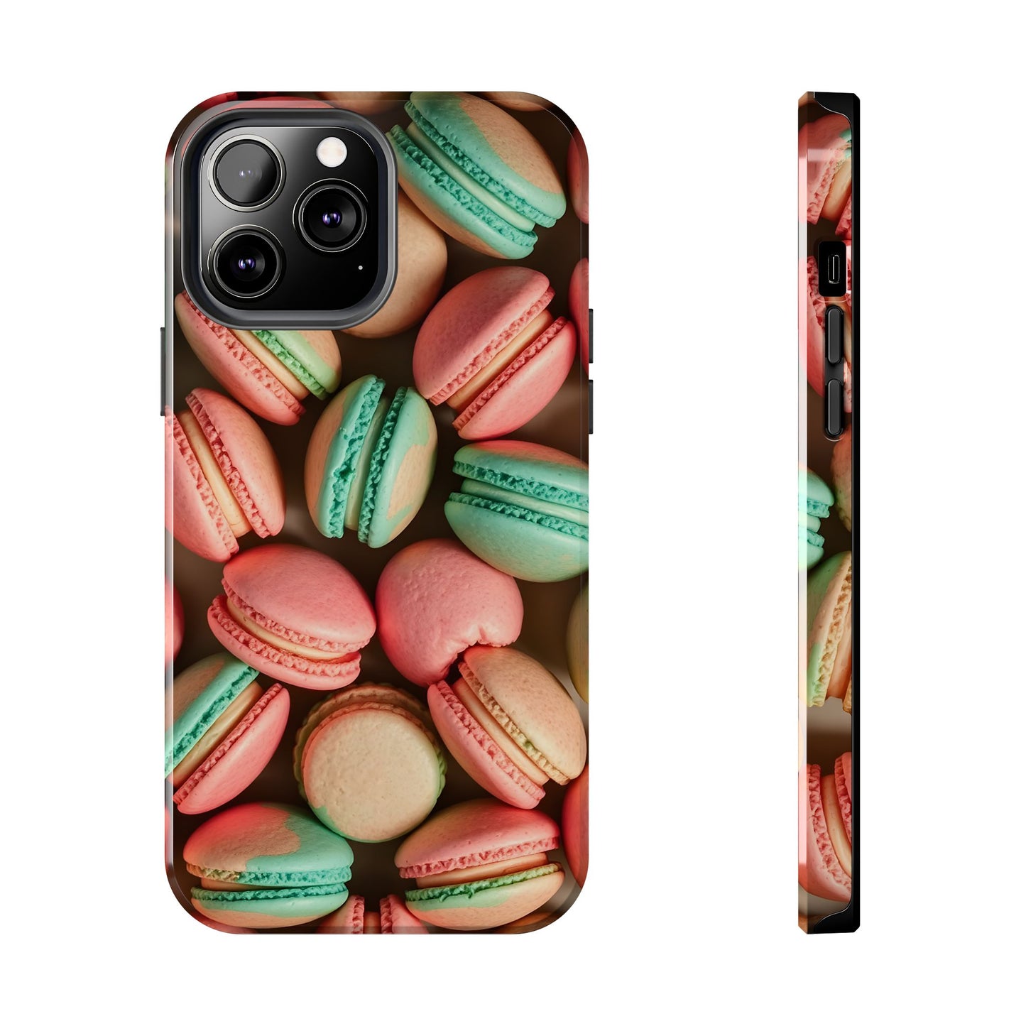 Colorful Tasty Macarons Tough Phone Case - Durable Protection with Sweet Aesthetic - for iPhone