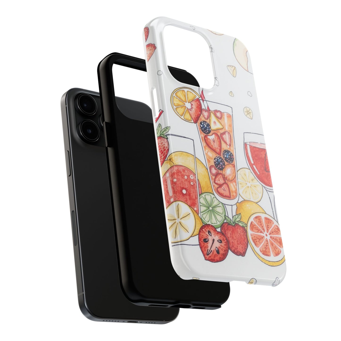 Colorful Fruit Cocktail Tough Phone Case - Perfect for Summer Vibes