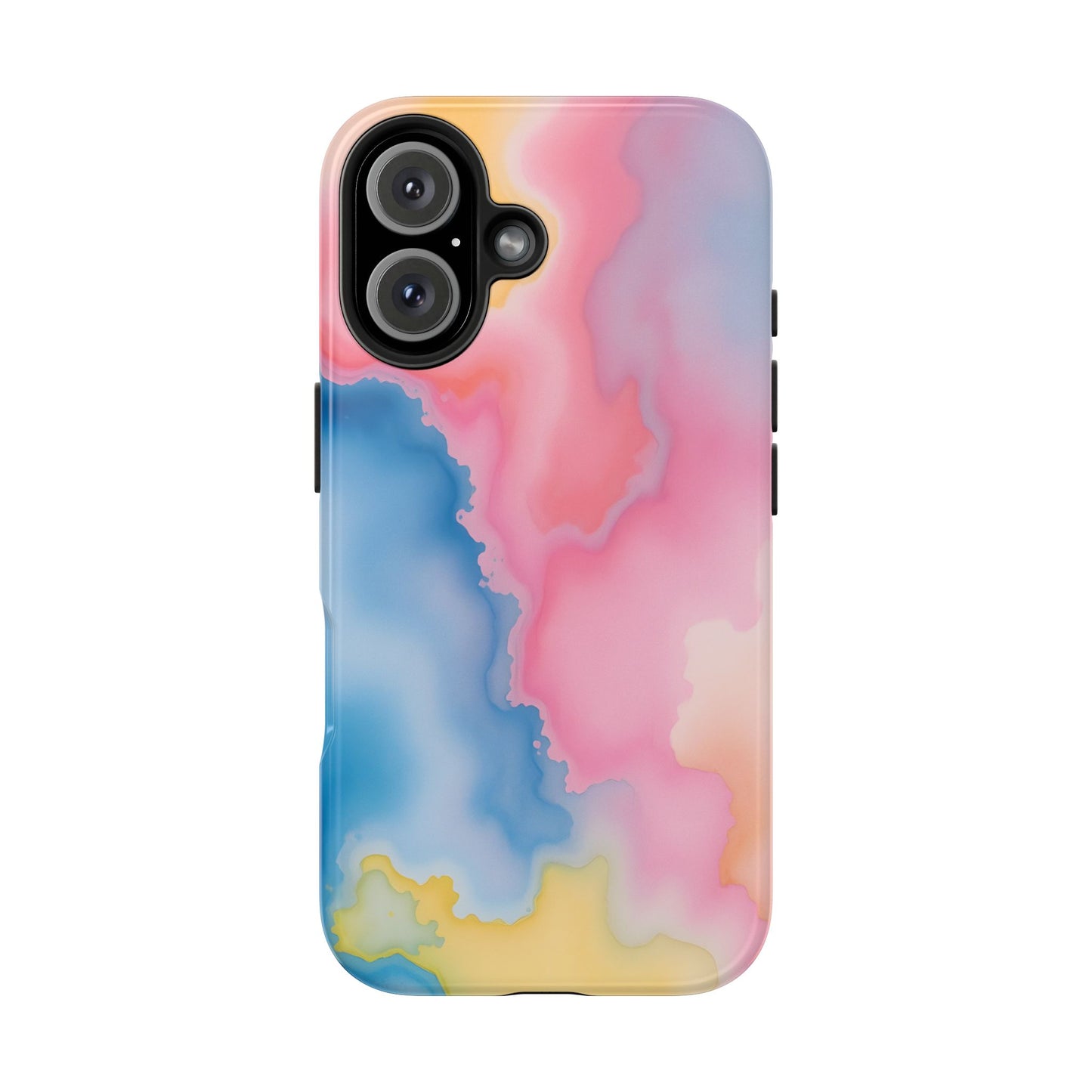 Painted Watercolor Tough Phone Case - Durable Protection with Artistic Vibes - for iPhone