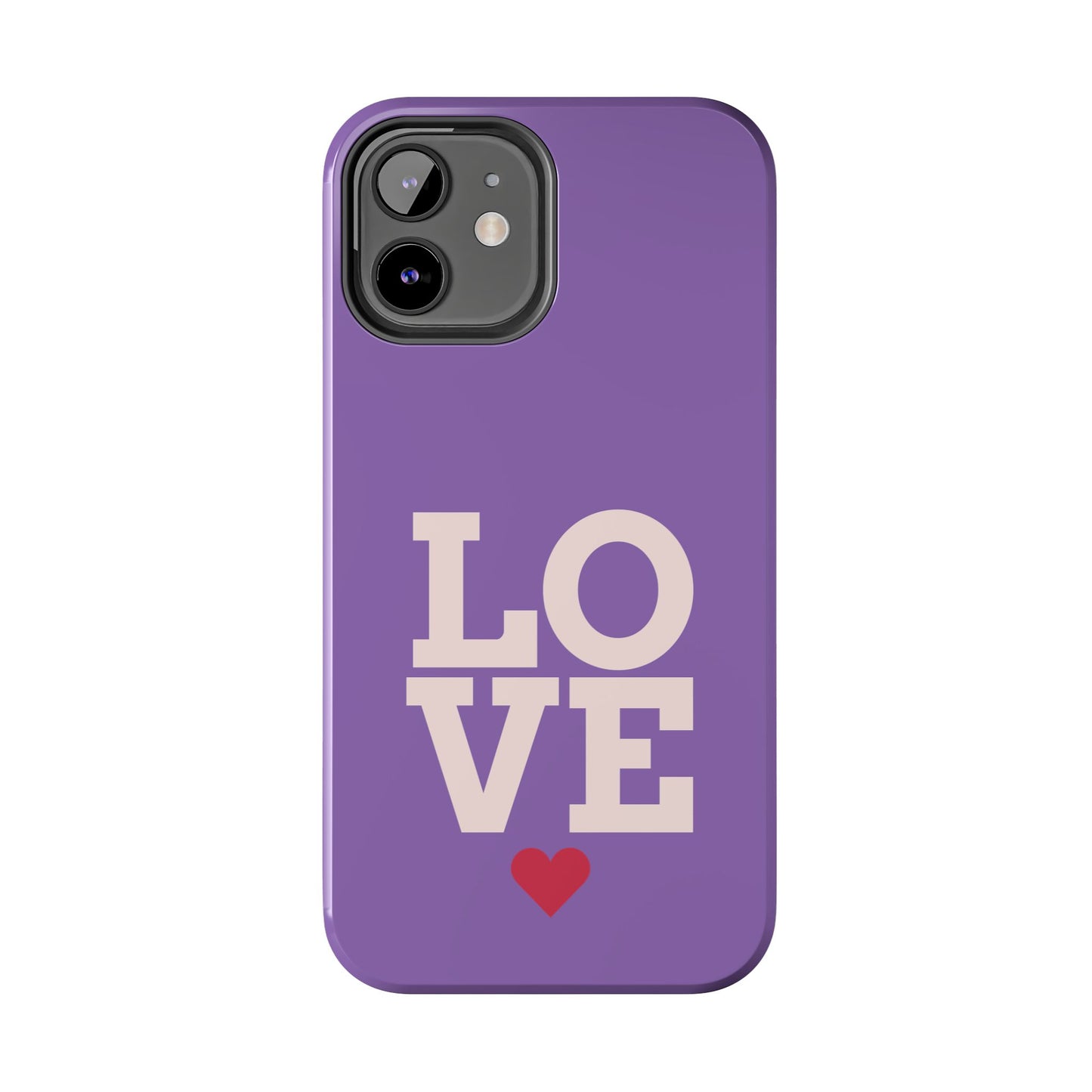 Purple Love Phone Case - Durable & Stylish Tough Case - for iPhone