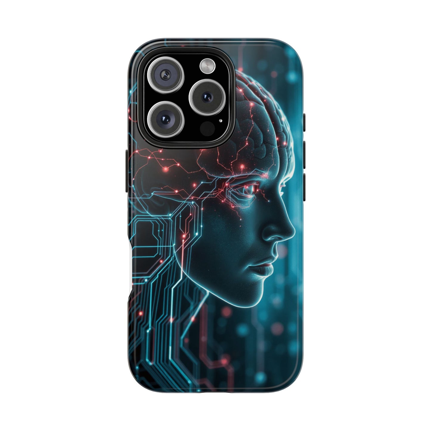 Futuristic Brain Design Tough Phone Case