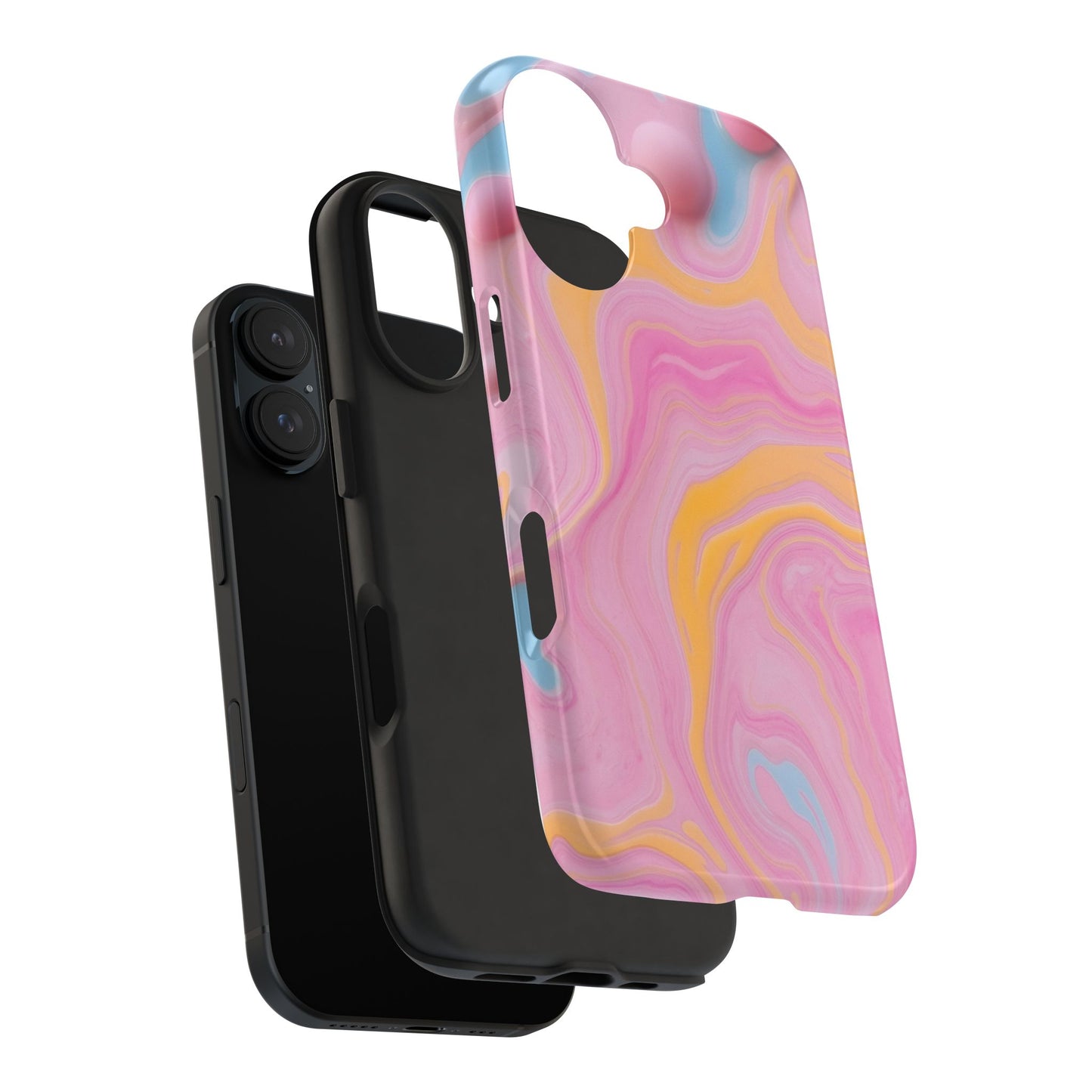 Liquid Candy Abstract Tough Phone Case - Durable Protection with Artistic Design - for iPhone